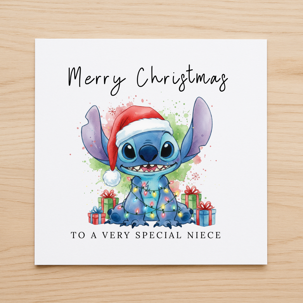 Stitch Christmas Card