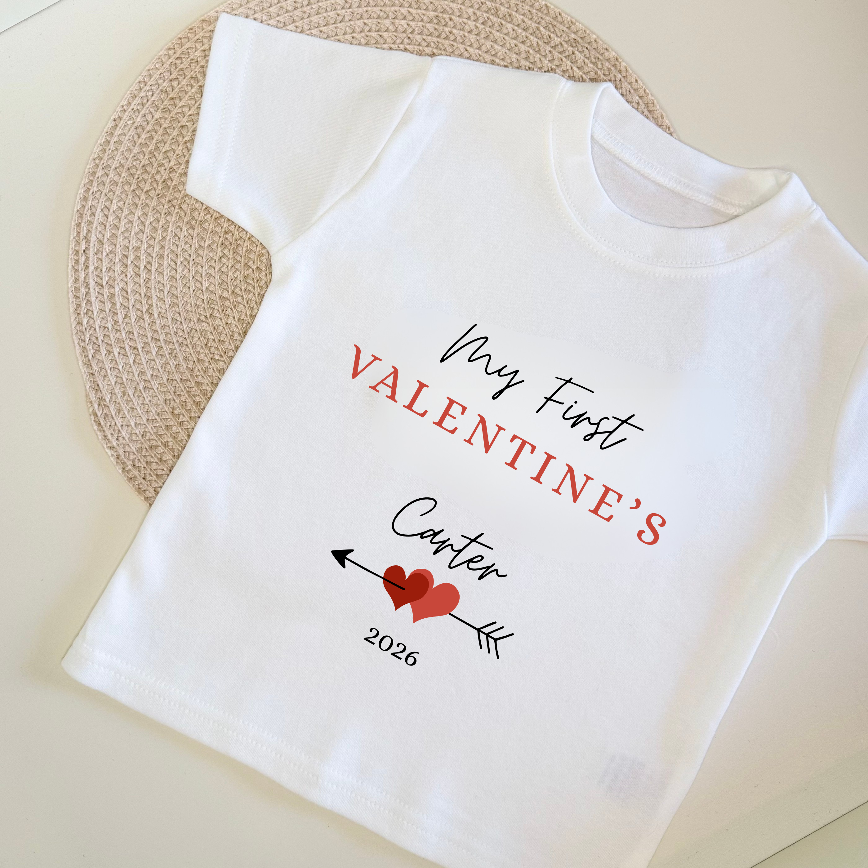 Personalised 'My First Valentine's' T-shirt
