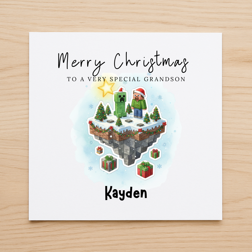Minecraft Christmas Card