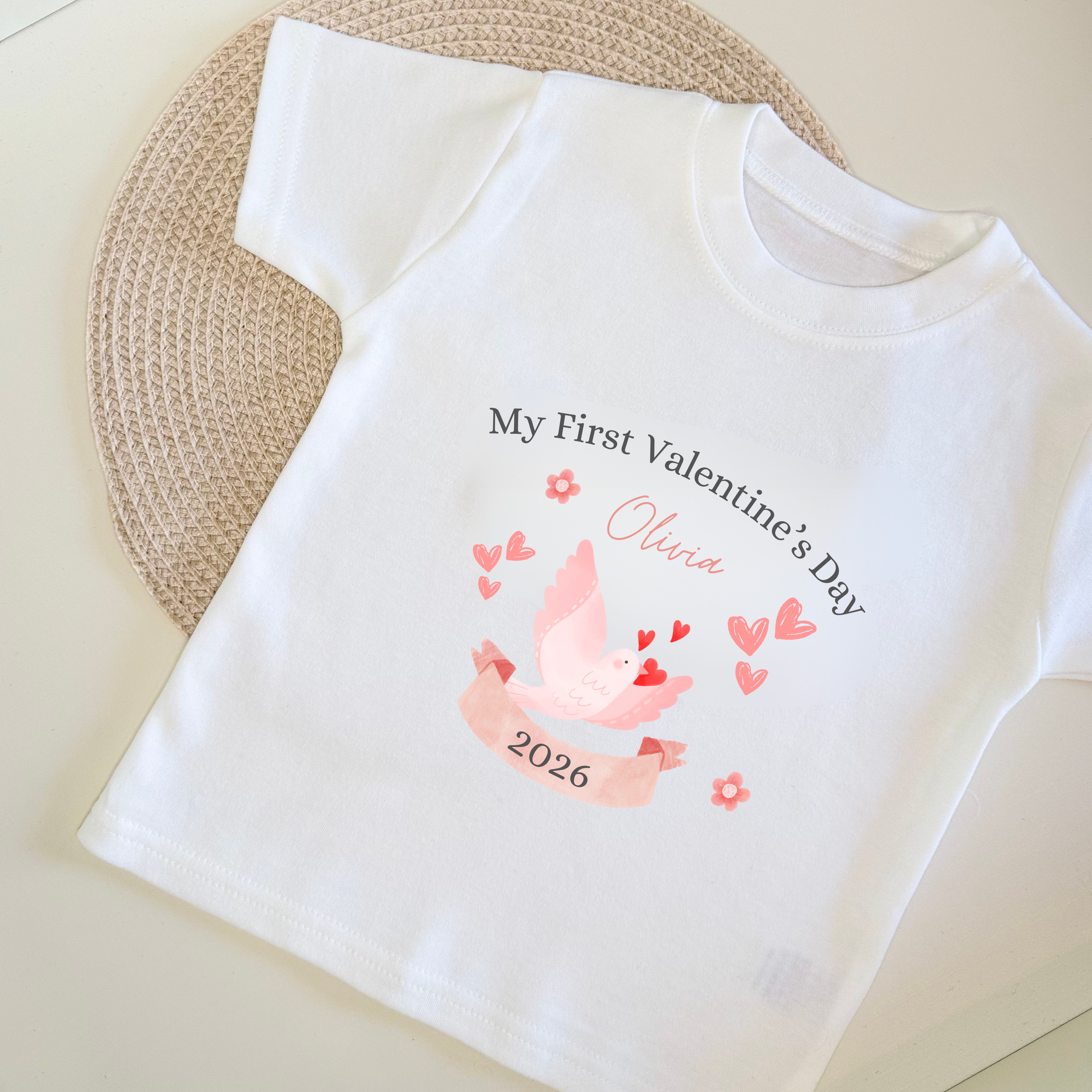 Personalised 'My First Valentine's Day' T-shirt