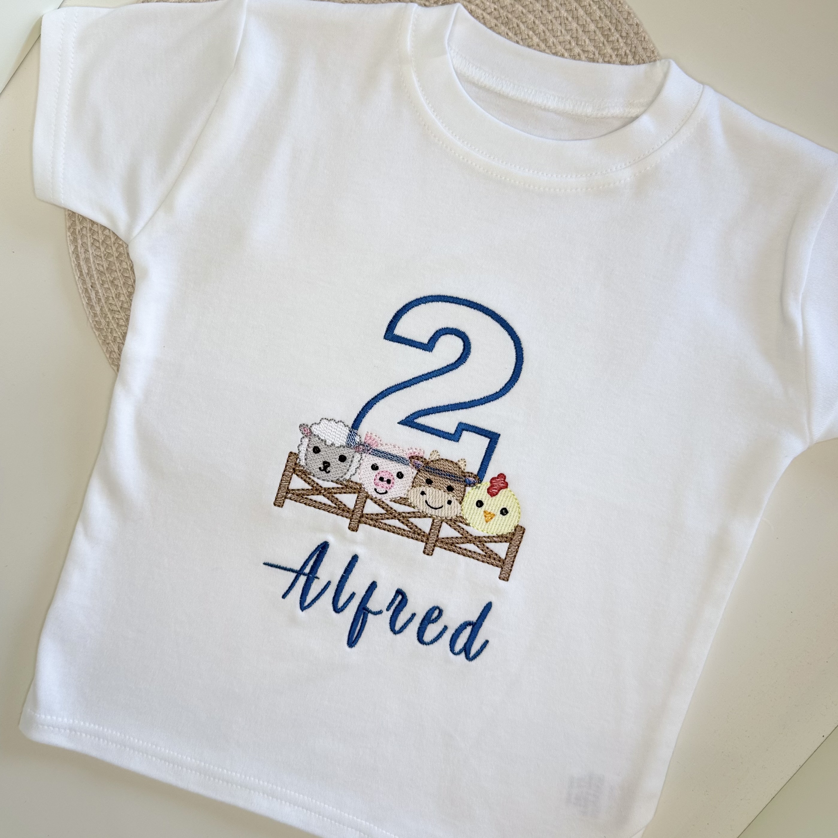 Personalised Farm Animal Birthday T-shirt