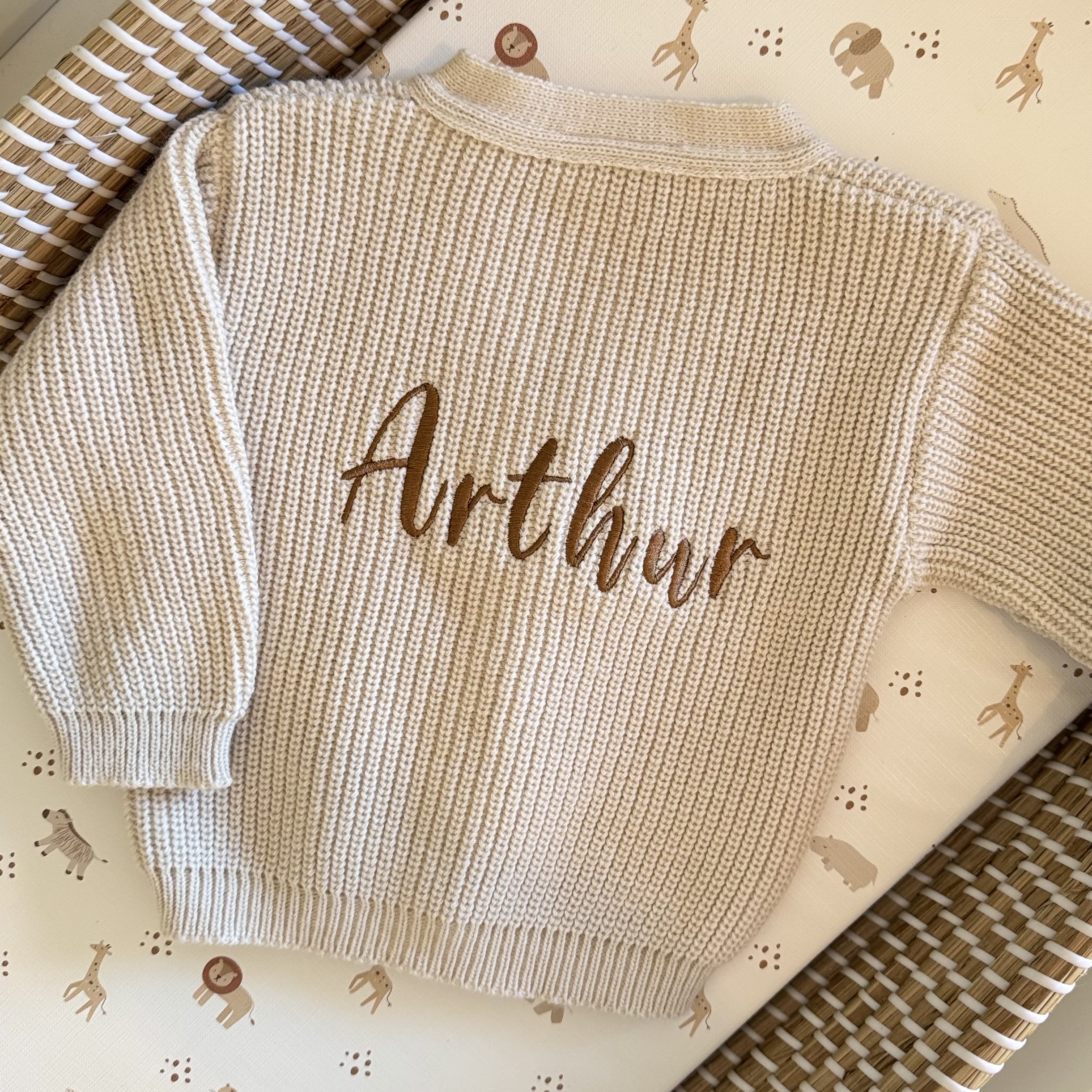 Personalised Pink Cardigan 