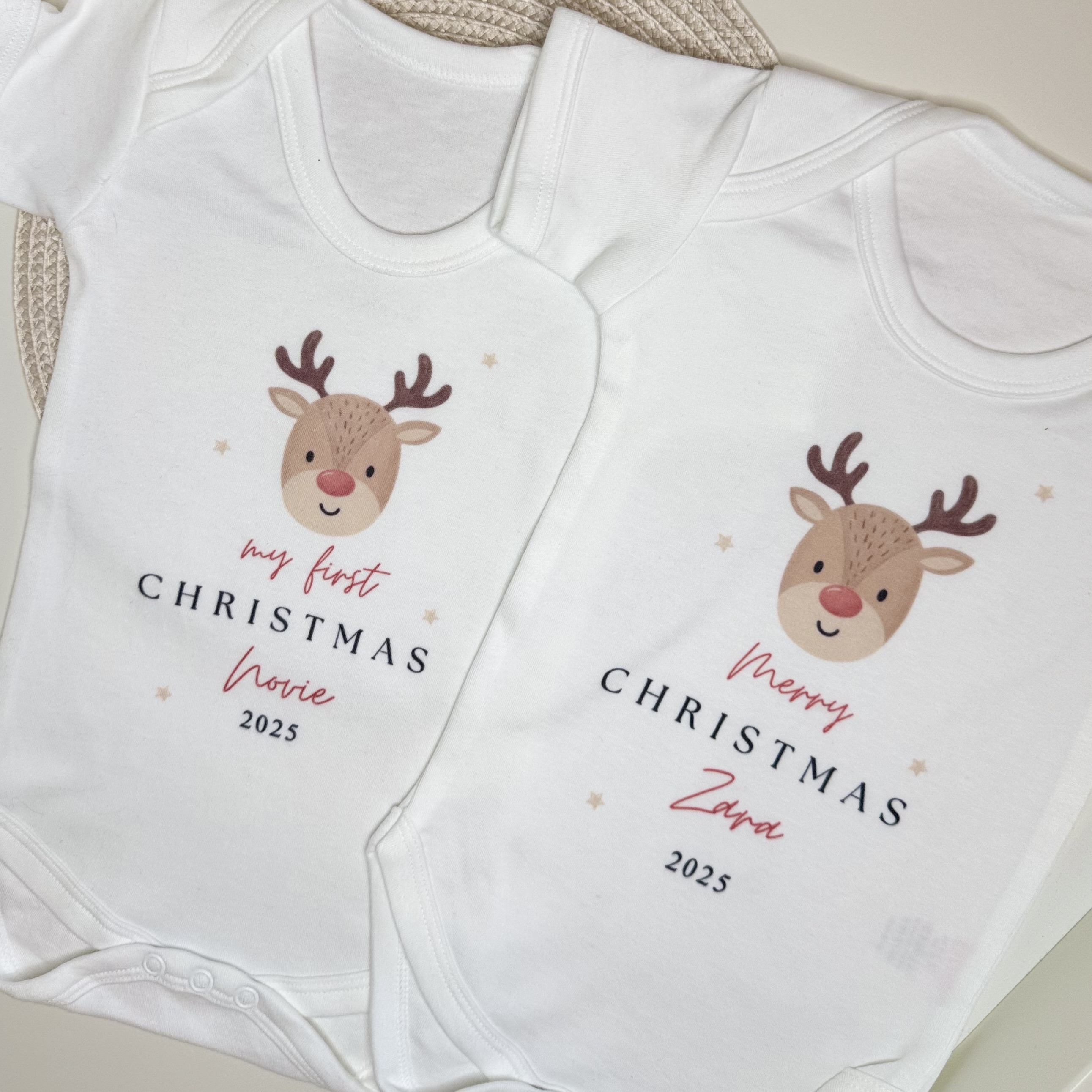 Personalised ‘Merry Christmas’ Bodysuit