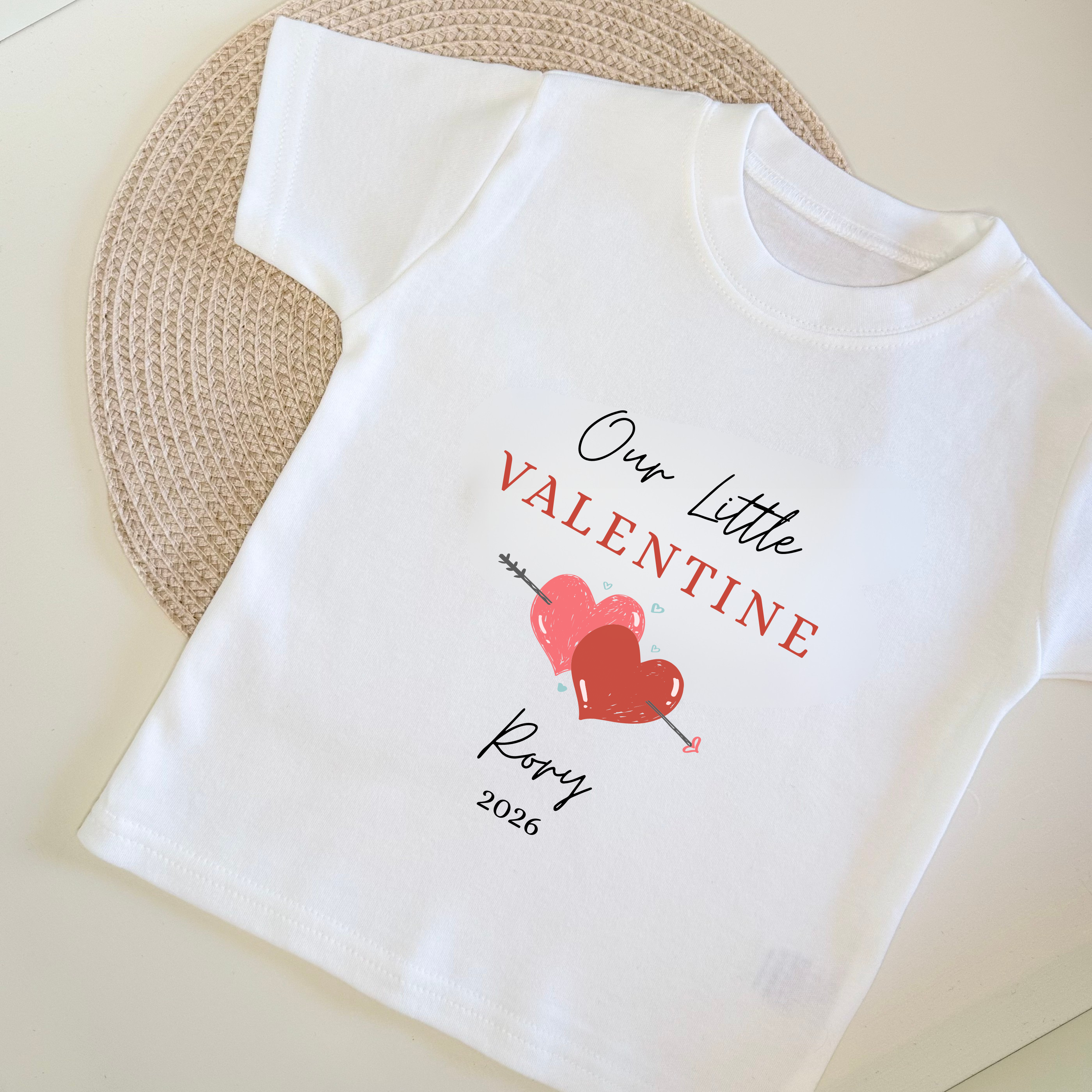 Personalised 'Our Little Valentine' T-shirt