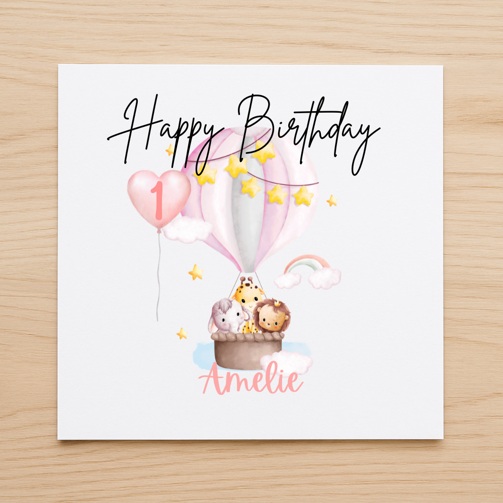 Personalised 1st Birthday Card