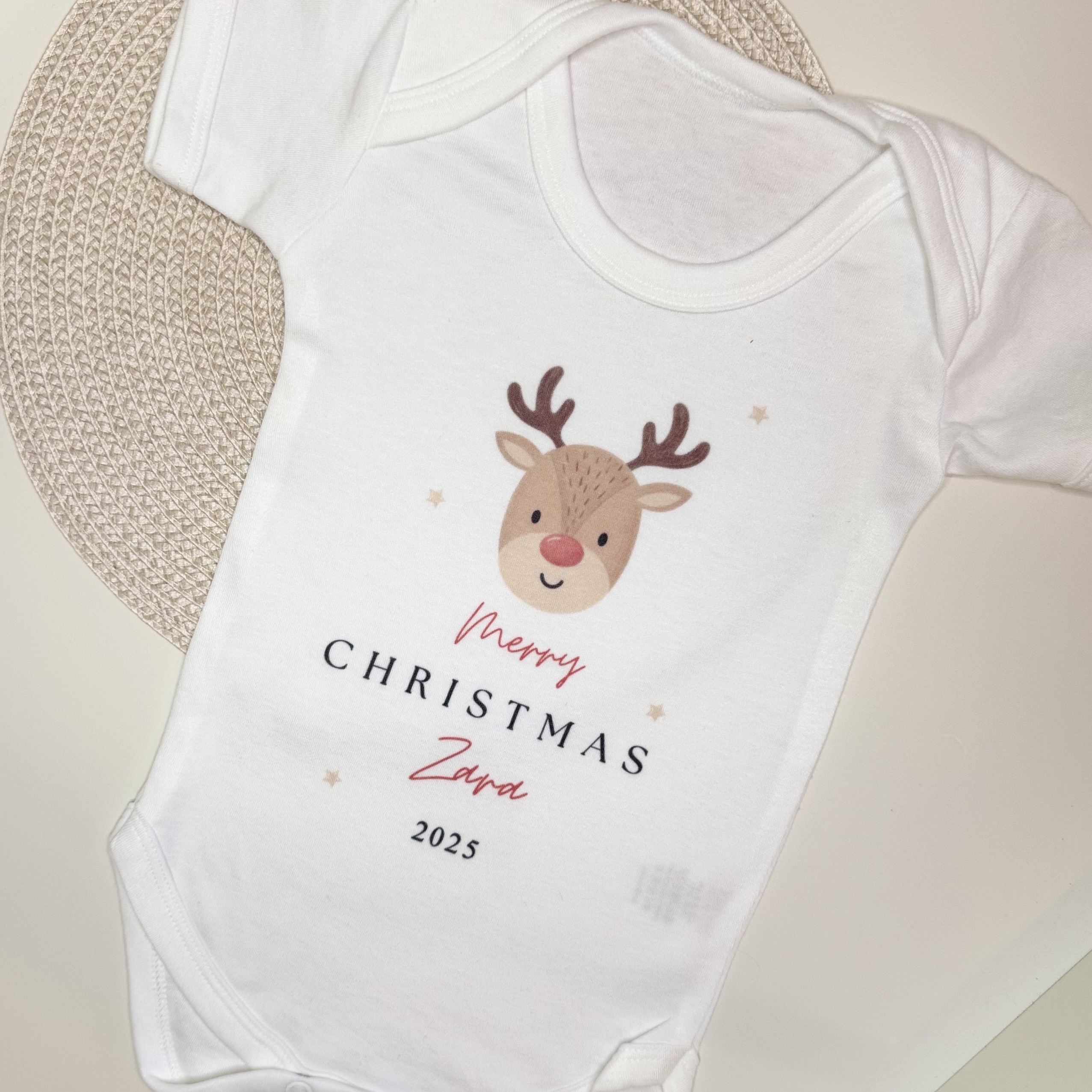Personalised ‘Merry Christmas’ Bodysuit