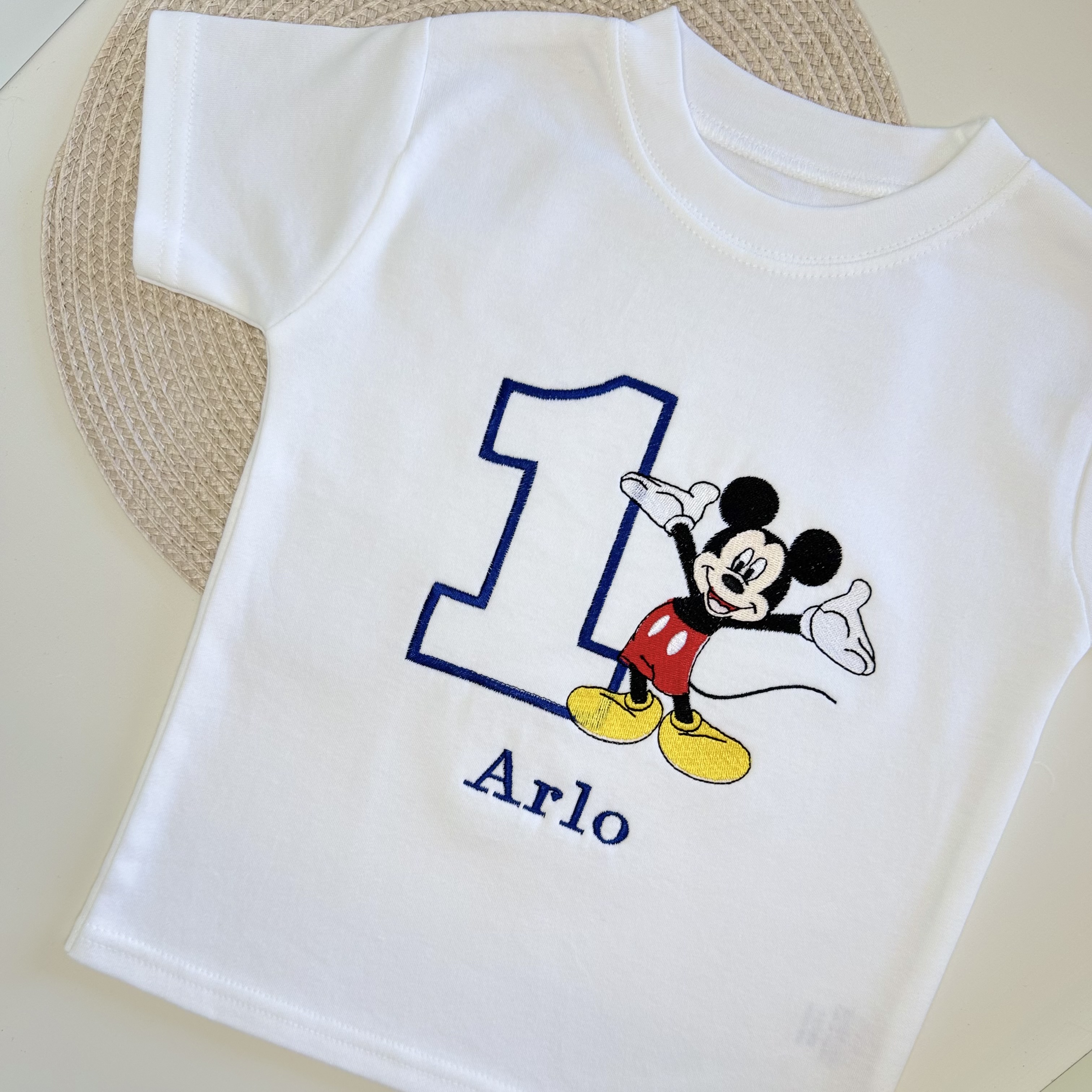 Personalised Mickey Mouse Birthday T-shirt
