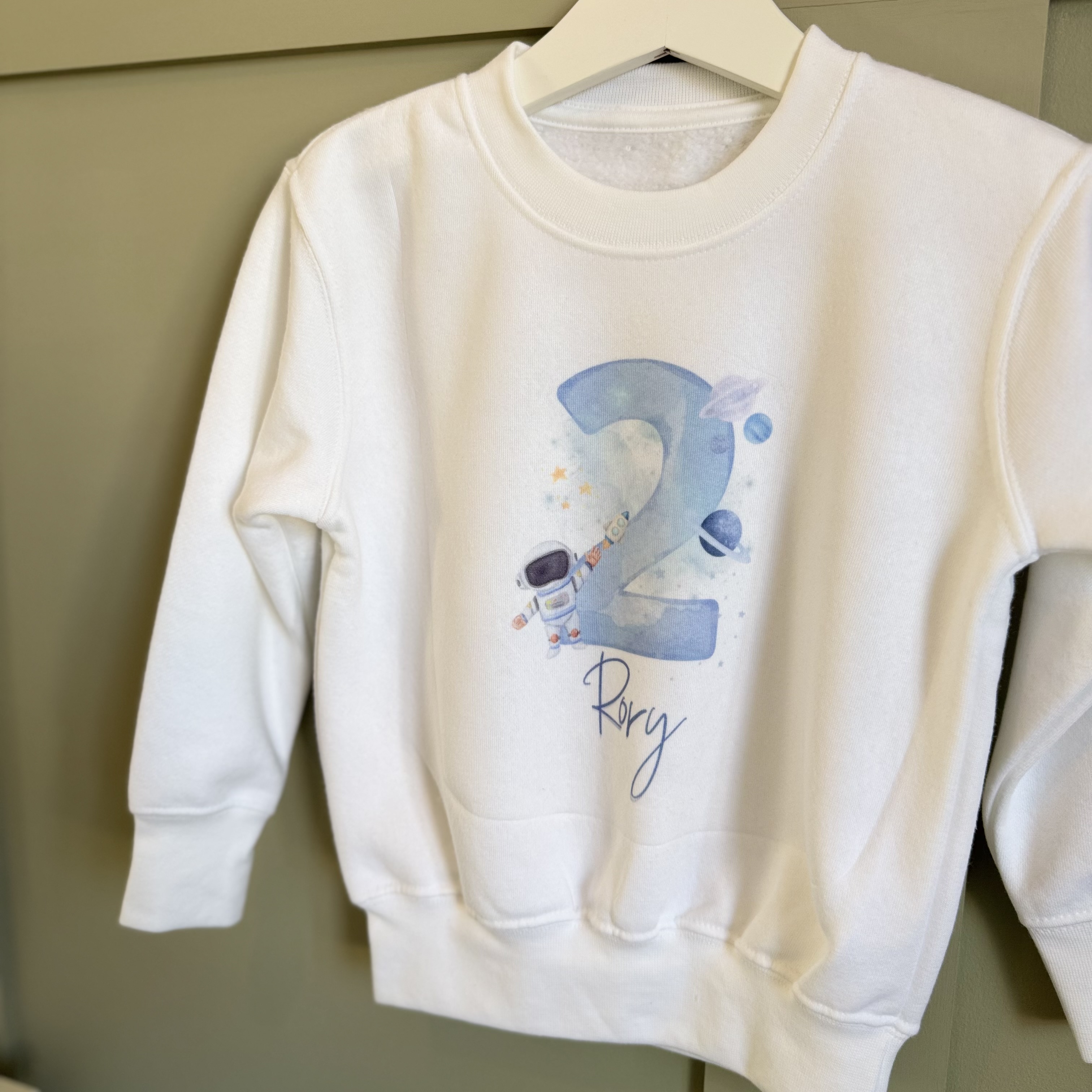 Personalised Birthday Space Theme Jumper