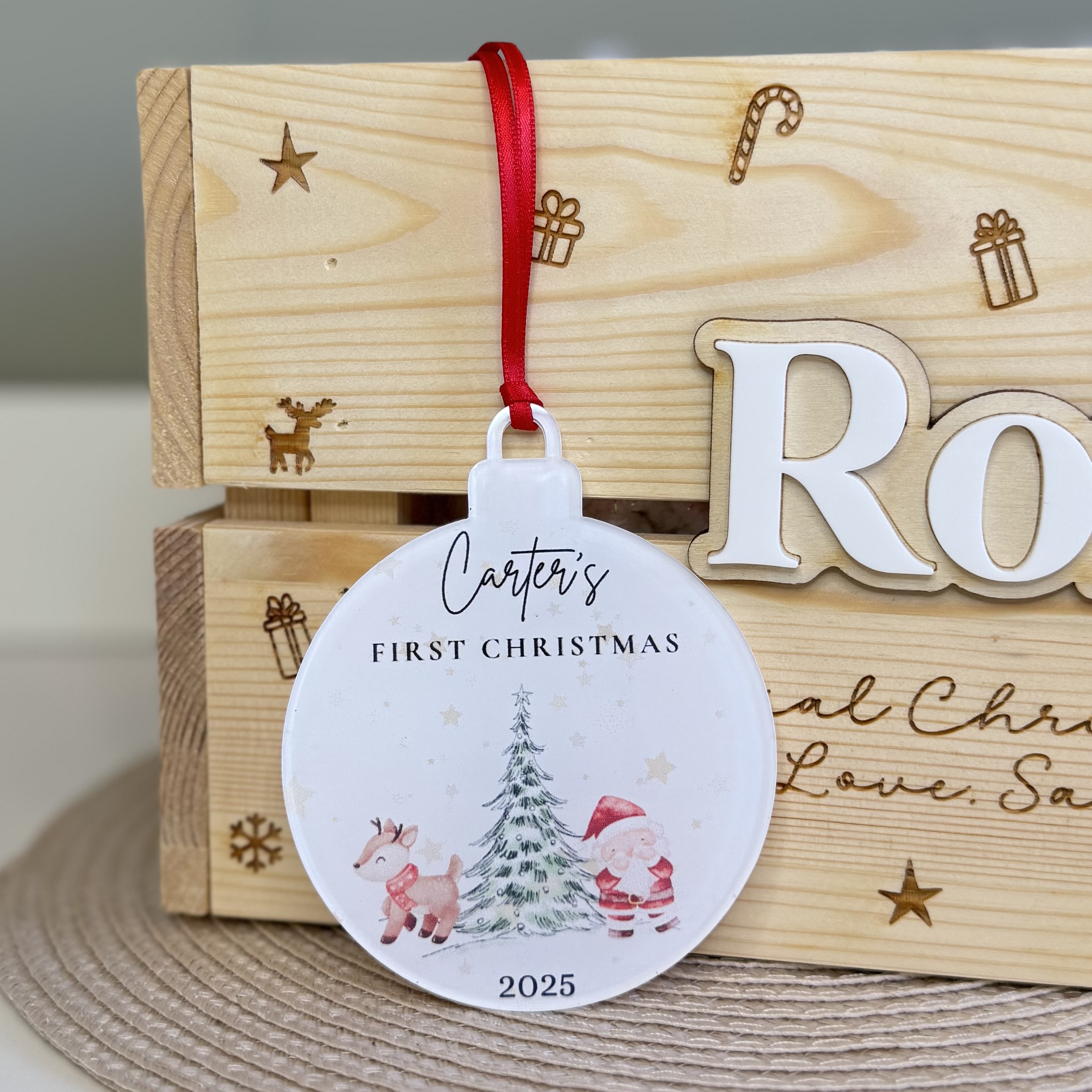 Personalised 'First Christmas' Bauble