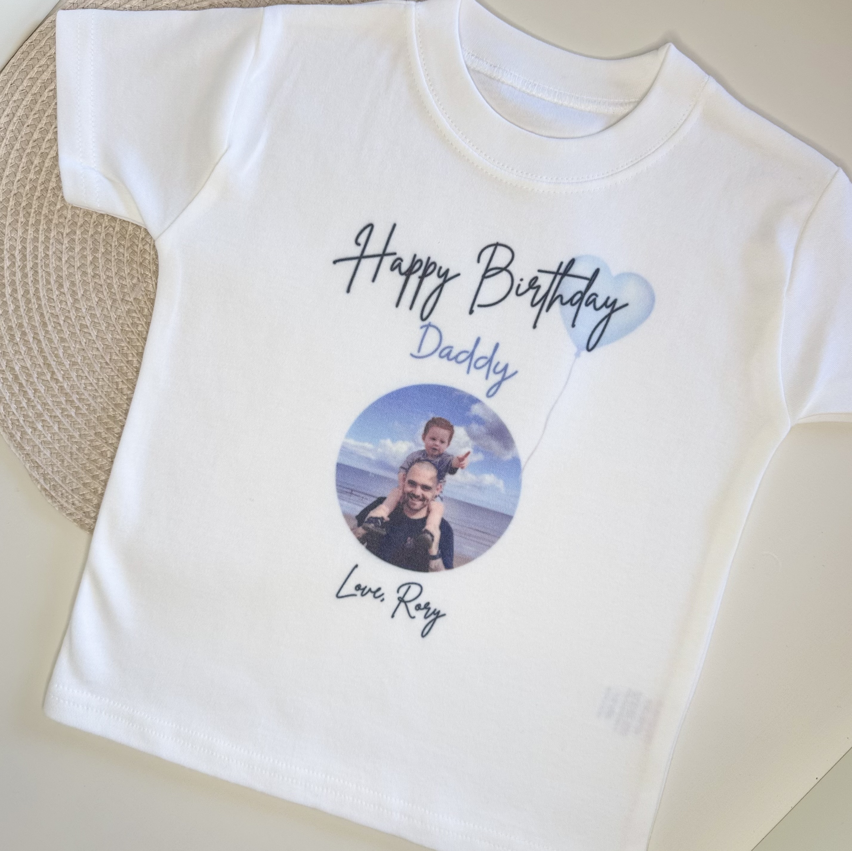 Personalised 'Happy Birthday Daddy' T-shirt
