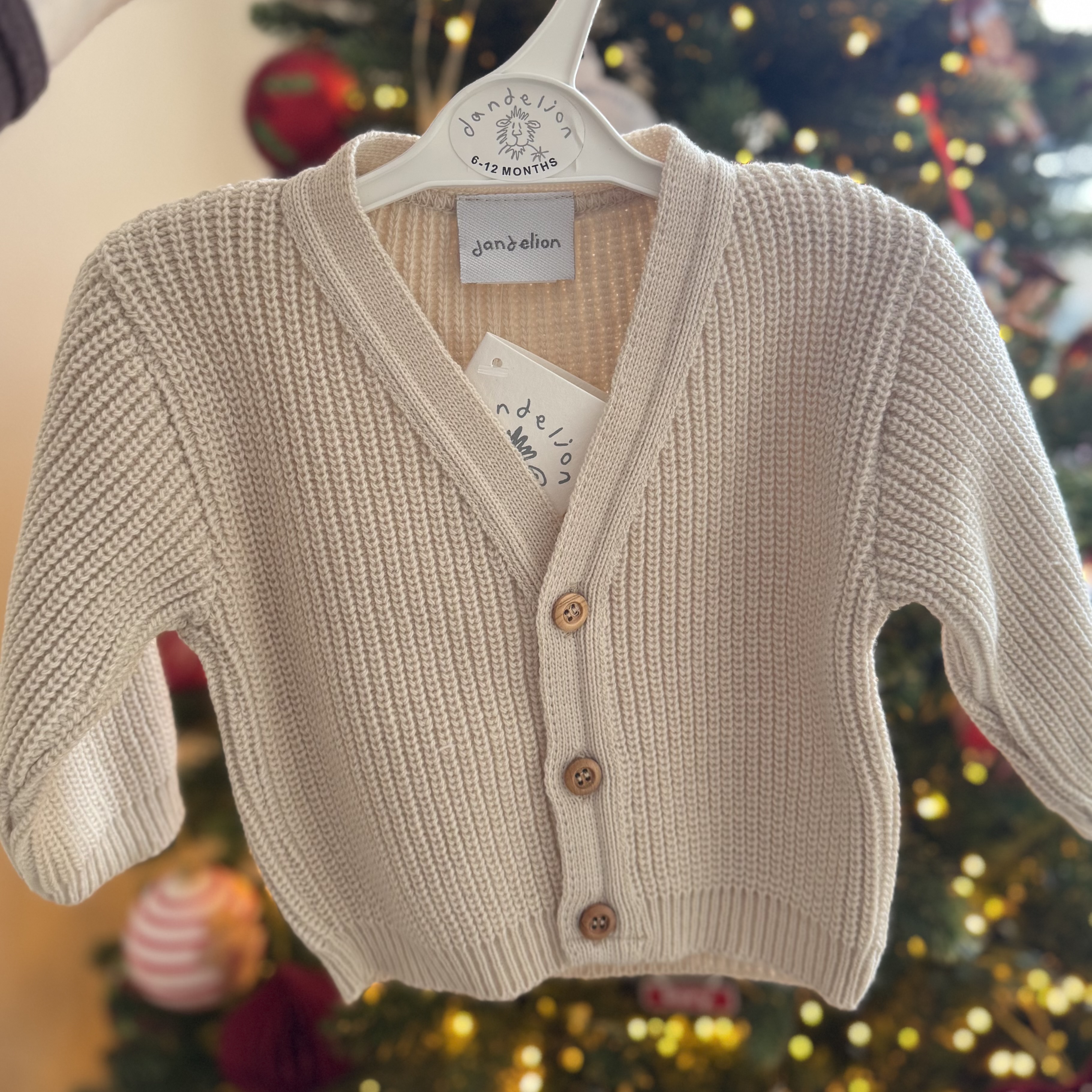 Personalised Beige Cardigan 