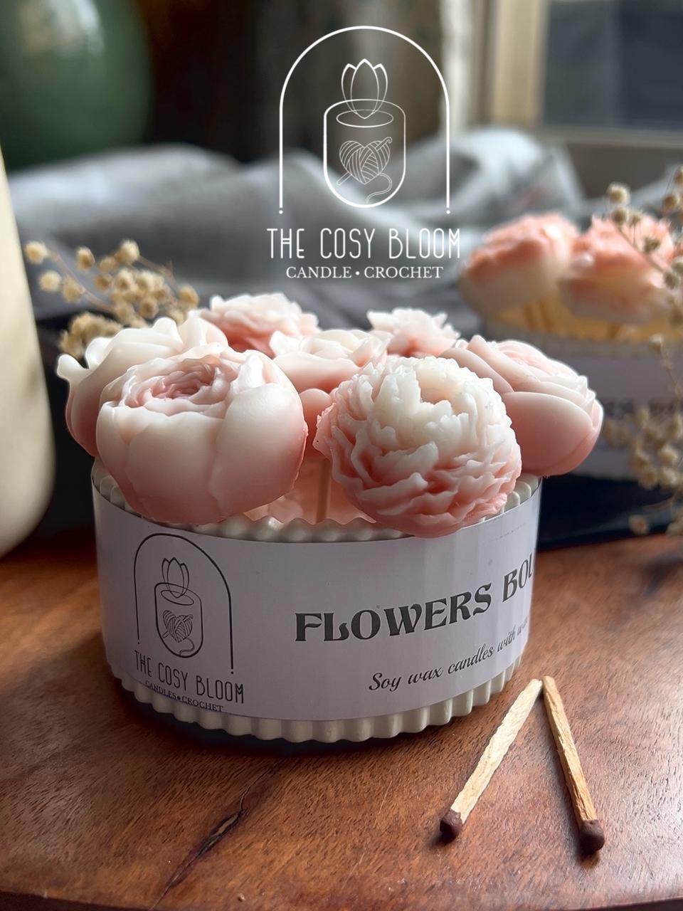 Flower Shaped Soy Wax Candle
