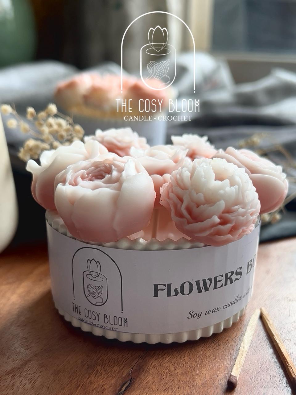 Flower Shaped Soy Wax Candle
