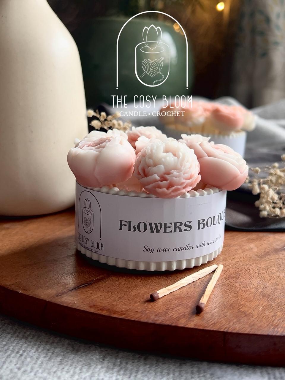 Flower Shaped Soy Wax Candle