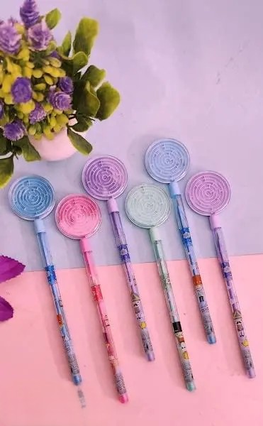 Colorful Spiral Pens