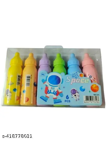 Colorful Space-Themed Bottle Set Highlighter