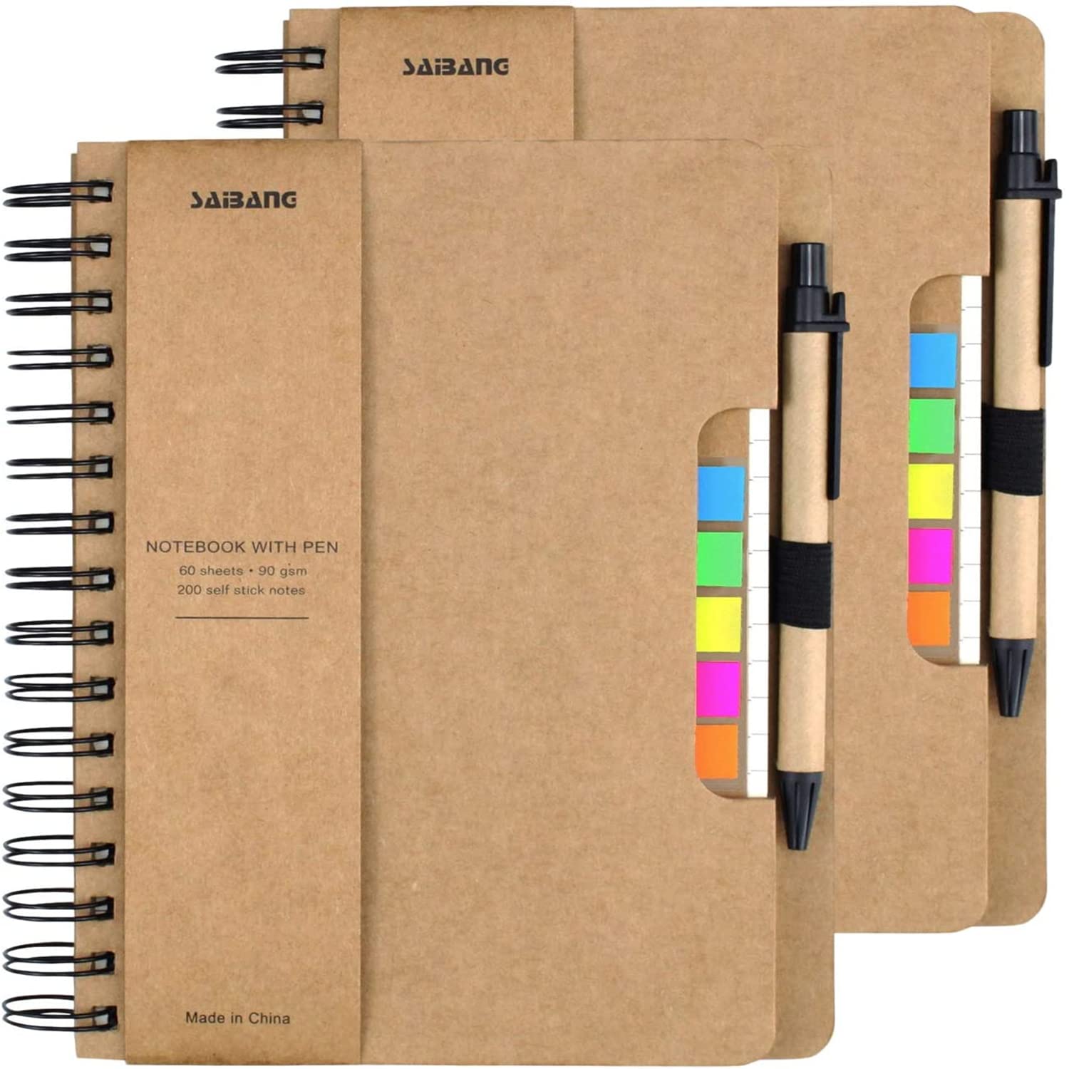 Eco-Friendly Spiral Notebook Set