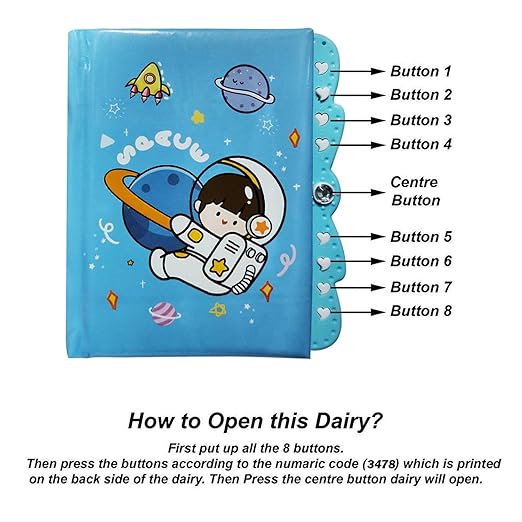 Cute Astronaut-Themed Notebook