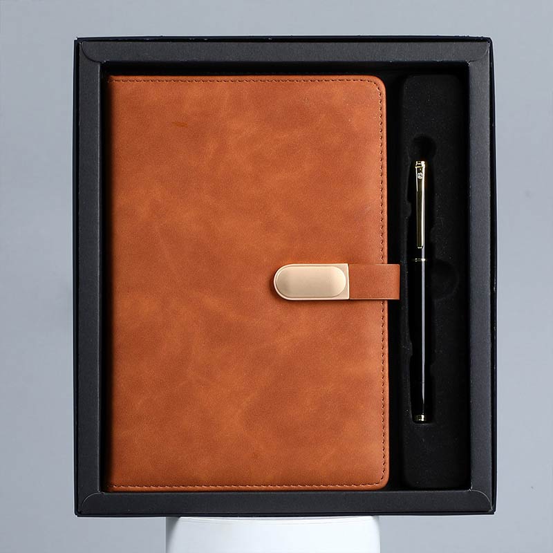 Leather Notebook and Pen Set