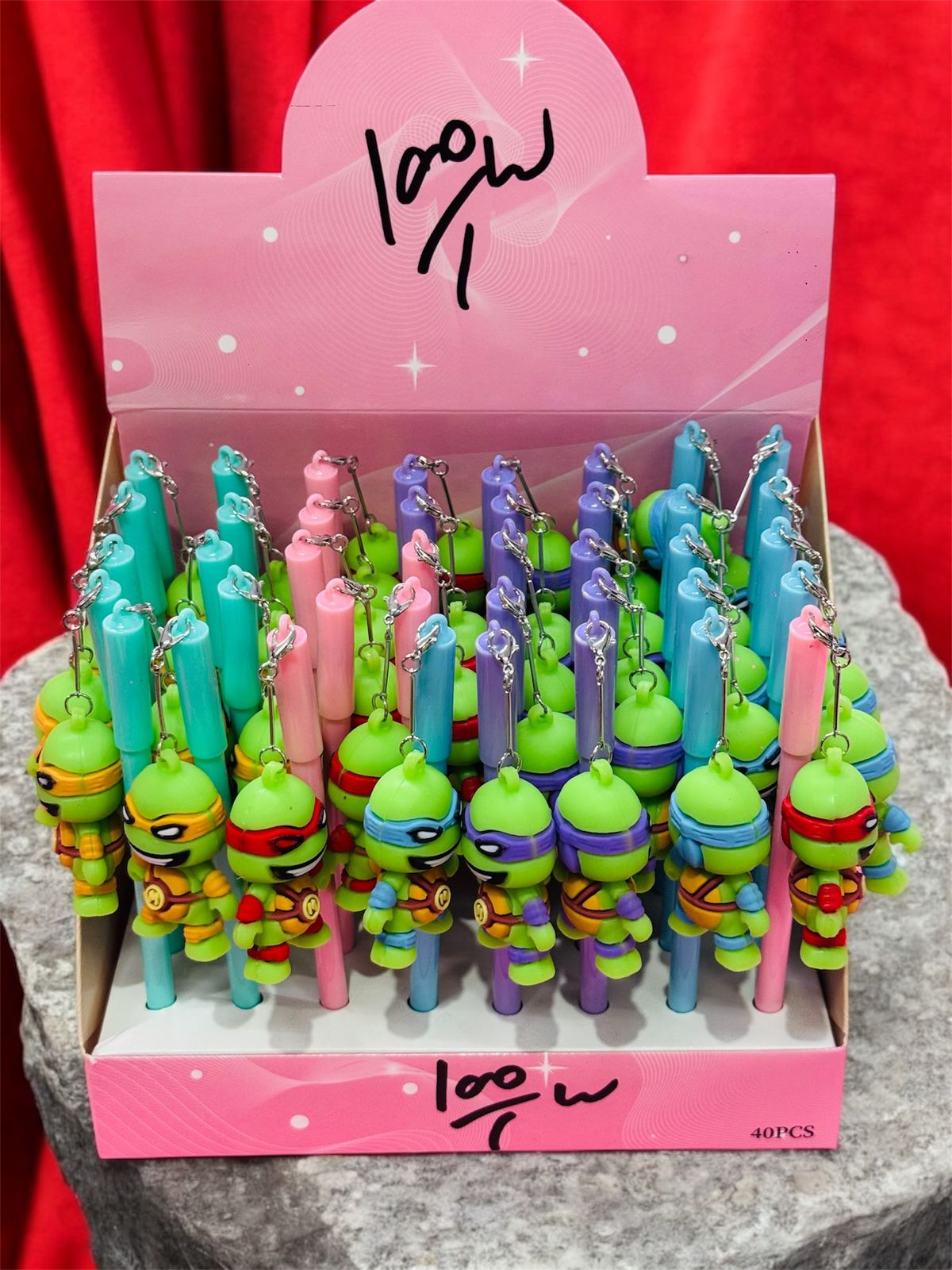 Ninja Turtle Keychain Pens