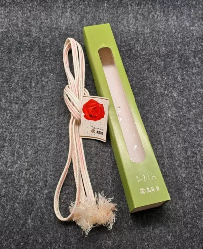 Obijime Accessory for Obi Kimono Belt Pure Silk Handmade in Original Box