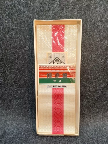 Hakata-ori Original Japanese Obi Kimono Belt Yukata Pure Silk Rare.