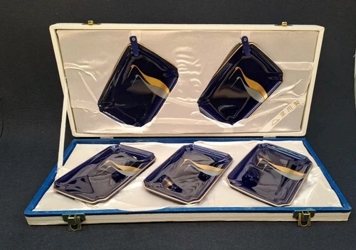 Fukagawa Seiji Bowl Set of 5 in Original Packaging Original Japan Porcelain Court Supplier