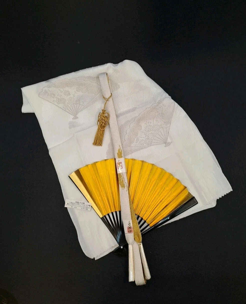 Obijime and Obiage, sensu set new original for kimono belt accessories for Obi