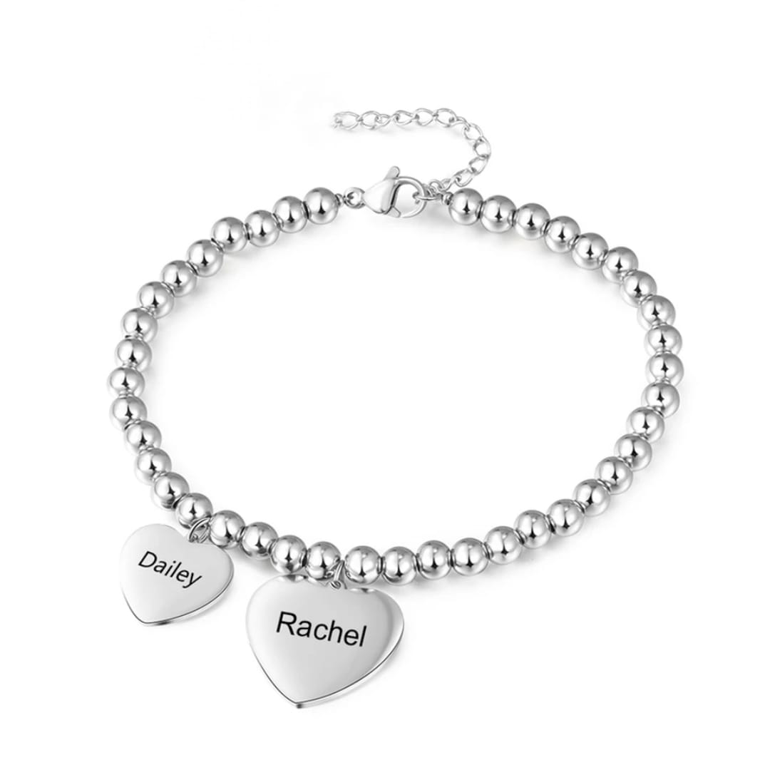 Pulso bolitas con dijes personalizados