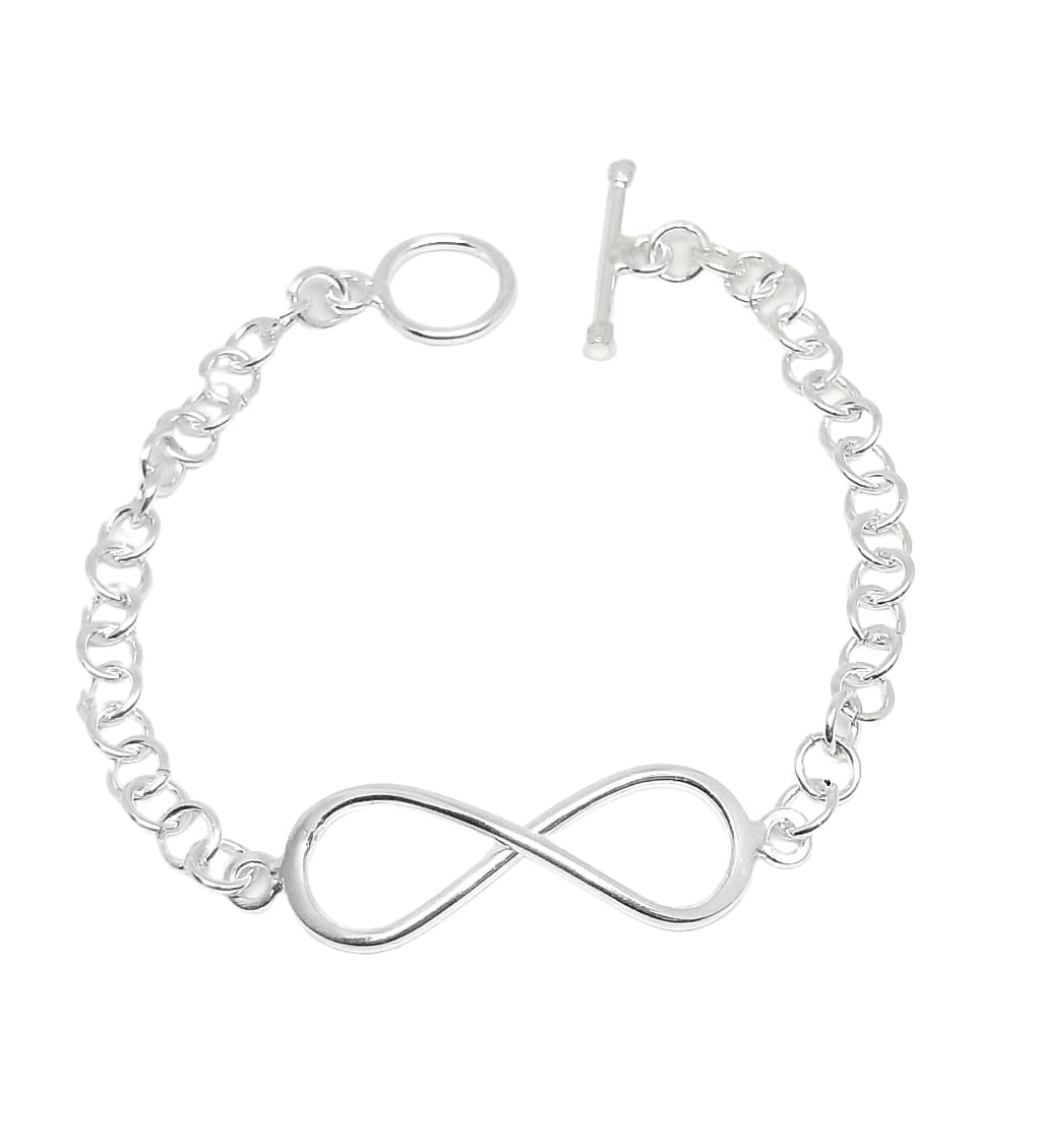 Pulsera de infinito en plata