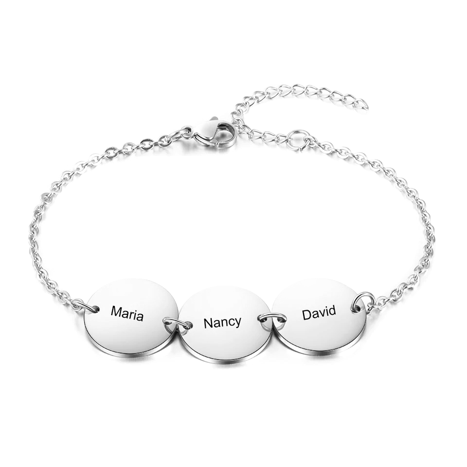 Pulsera personalizada con nombres