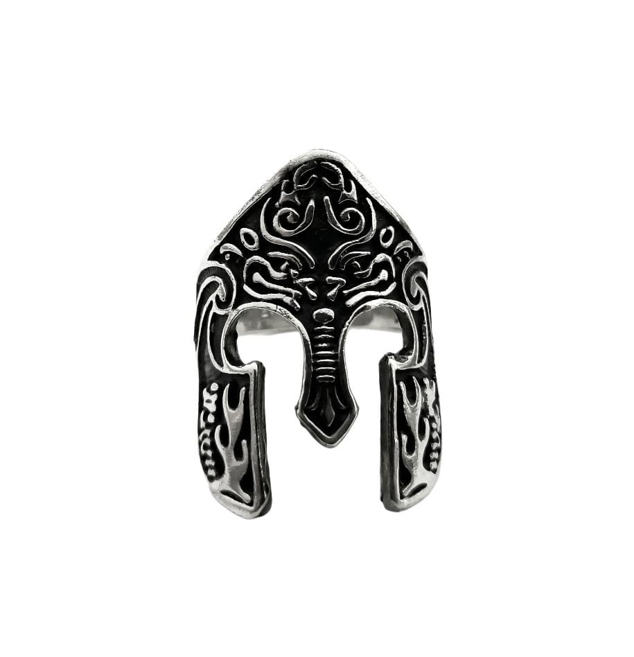 Anillo casco espartano