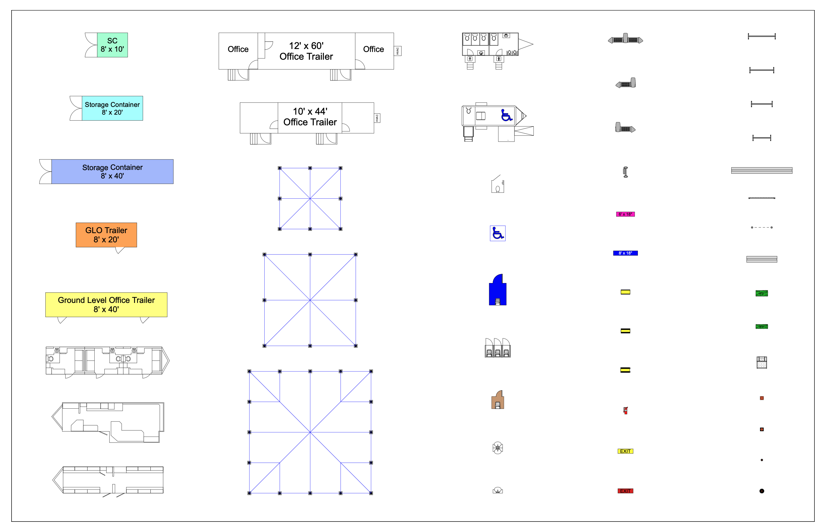Festival Site Planning Bundle - CAD Blocks | CAD Symbols