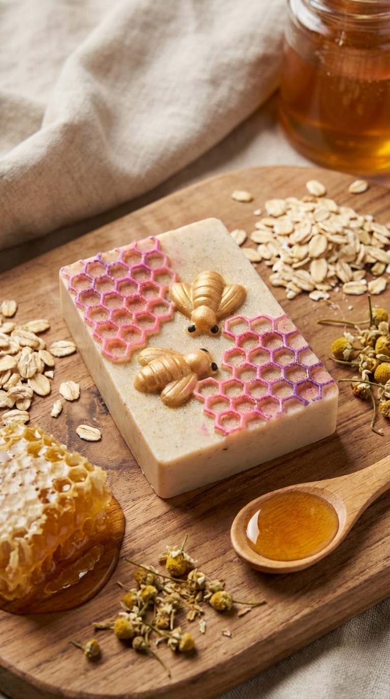 Jabón Artesanal de Miel y Avena