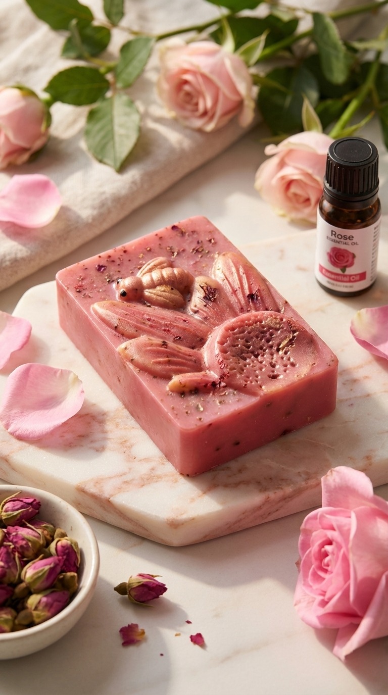 Jabón Artesanal de Rosas