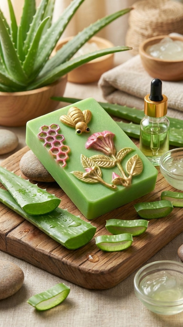 Jabón Artesanal de Aloe Vera