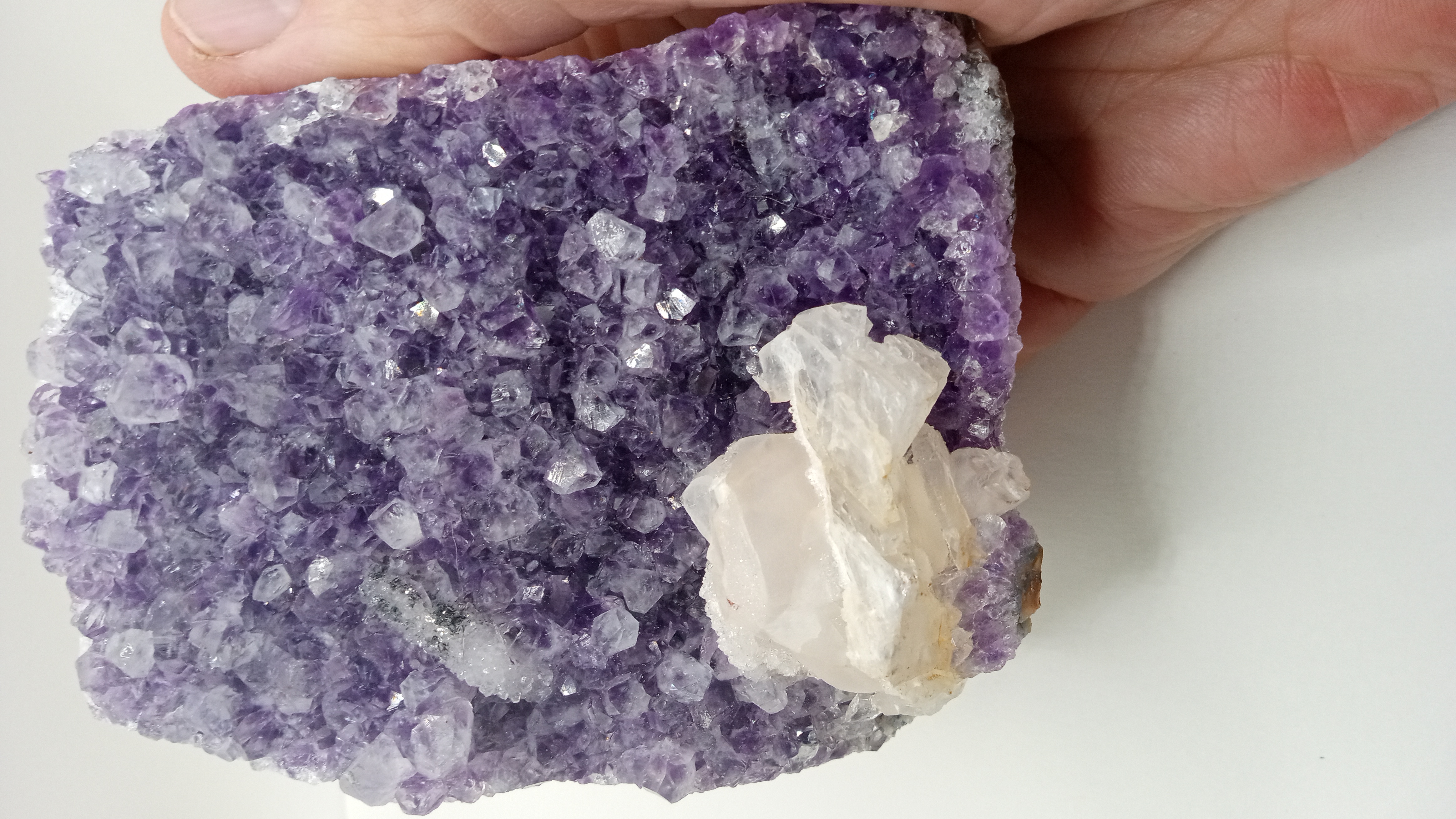 Amethyst with Stunning Rare Fluorite Uruguay