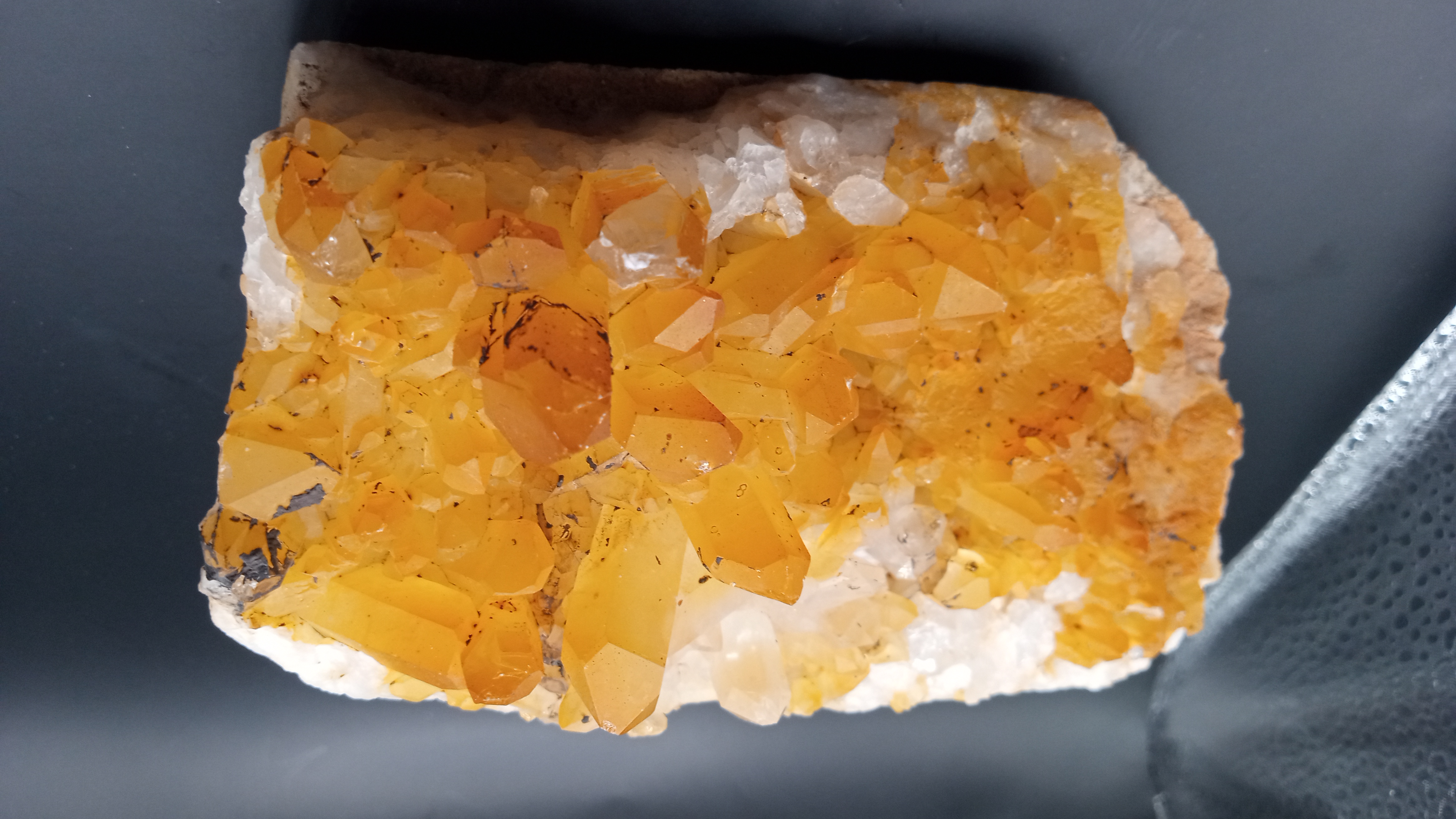 Beautiful Yellow/Orange Ferruginous Quartz Mineral Specimen - Arizona ~