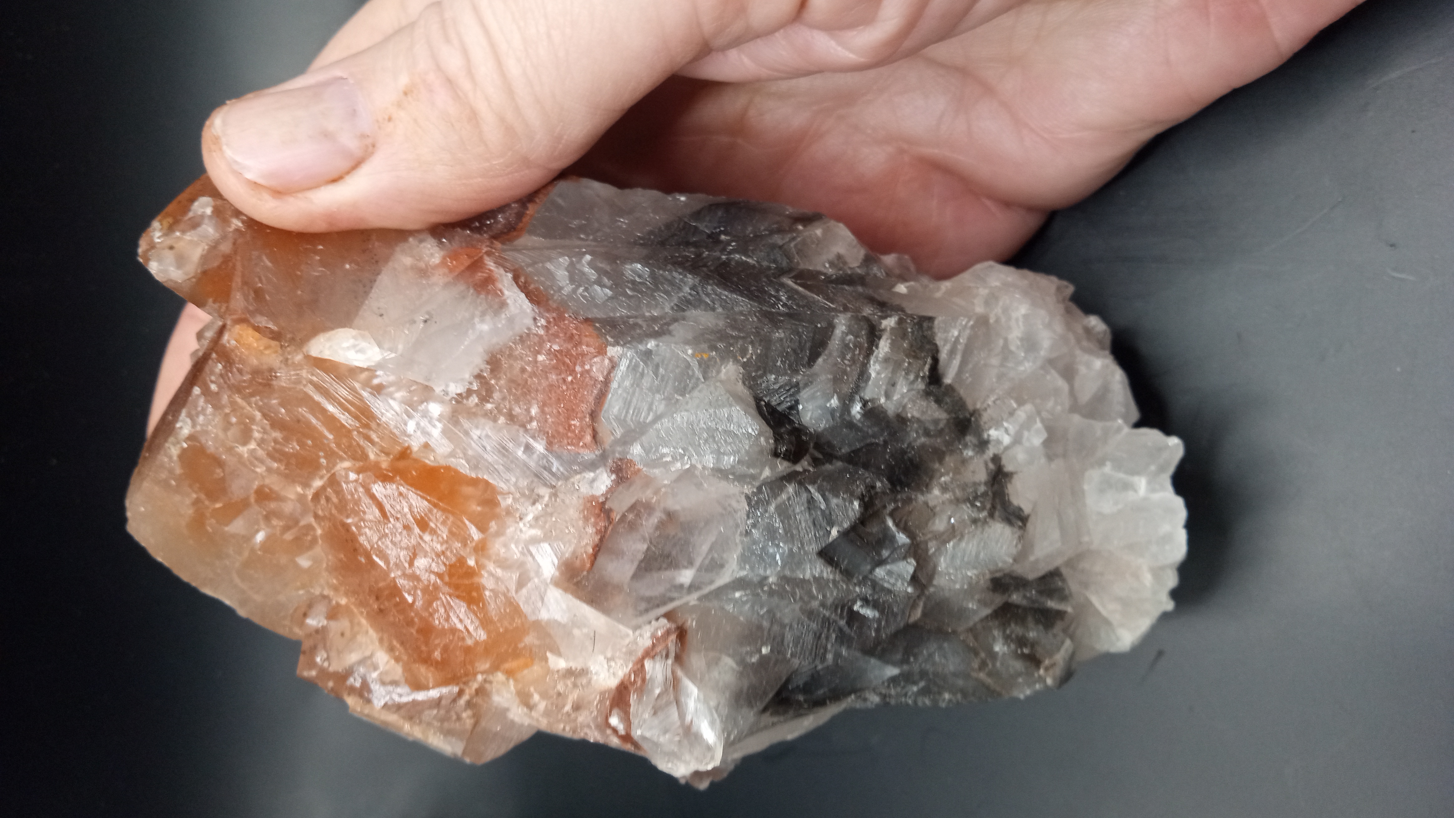 Tri-Color Stunning Calcite AKA - Banded Calcite - Mexico ~