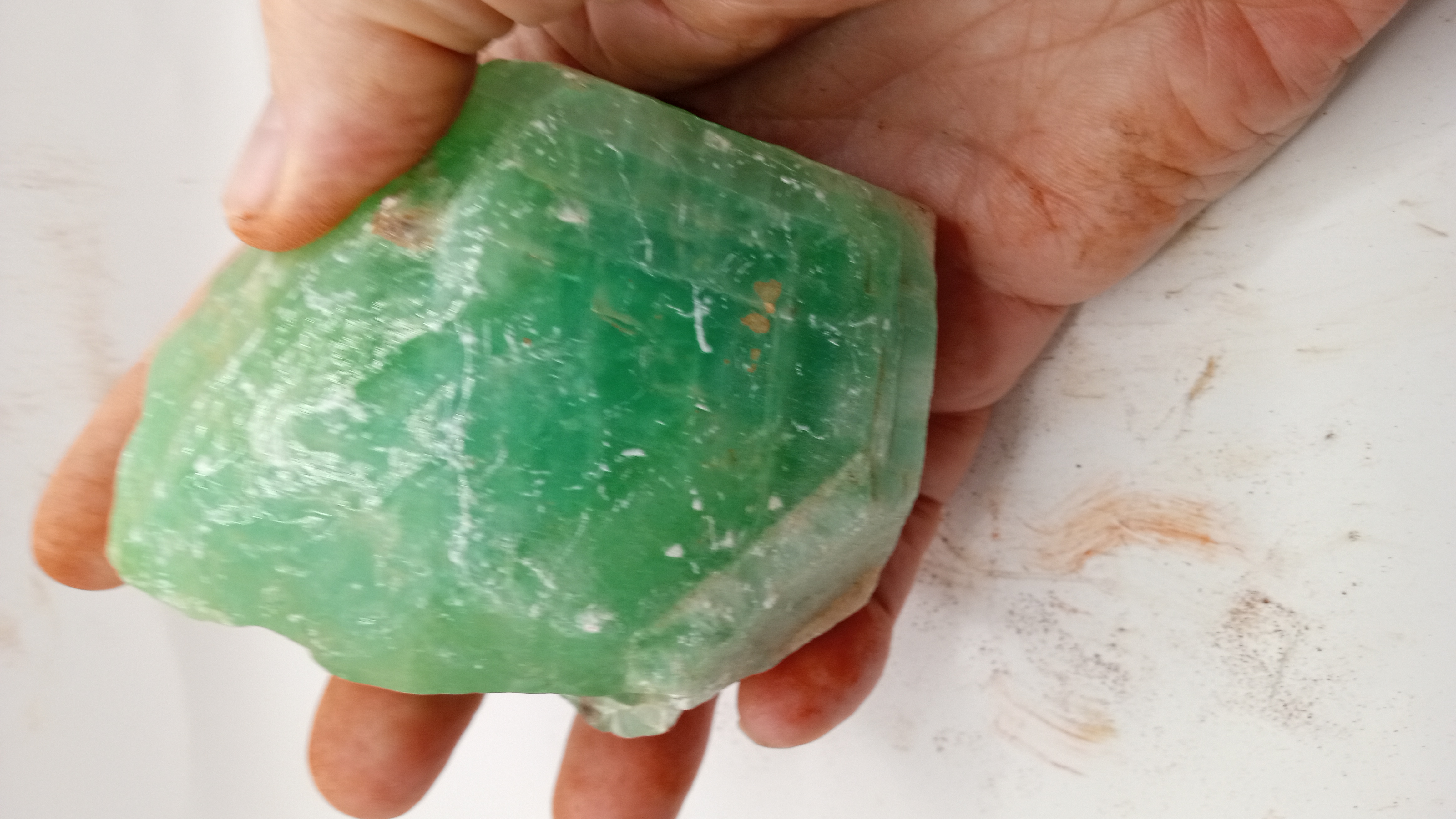 Beautiful Green Calcite - Location Unknown -