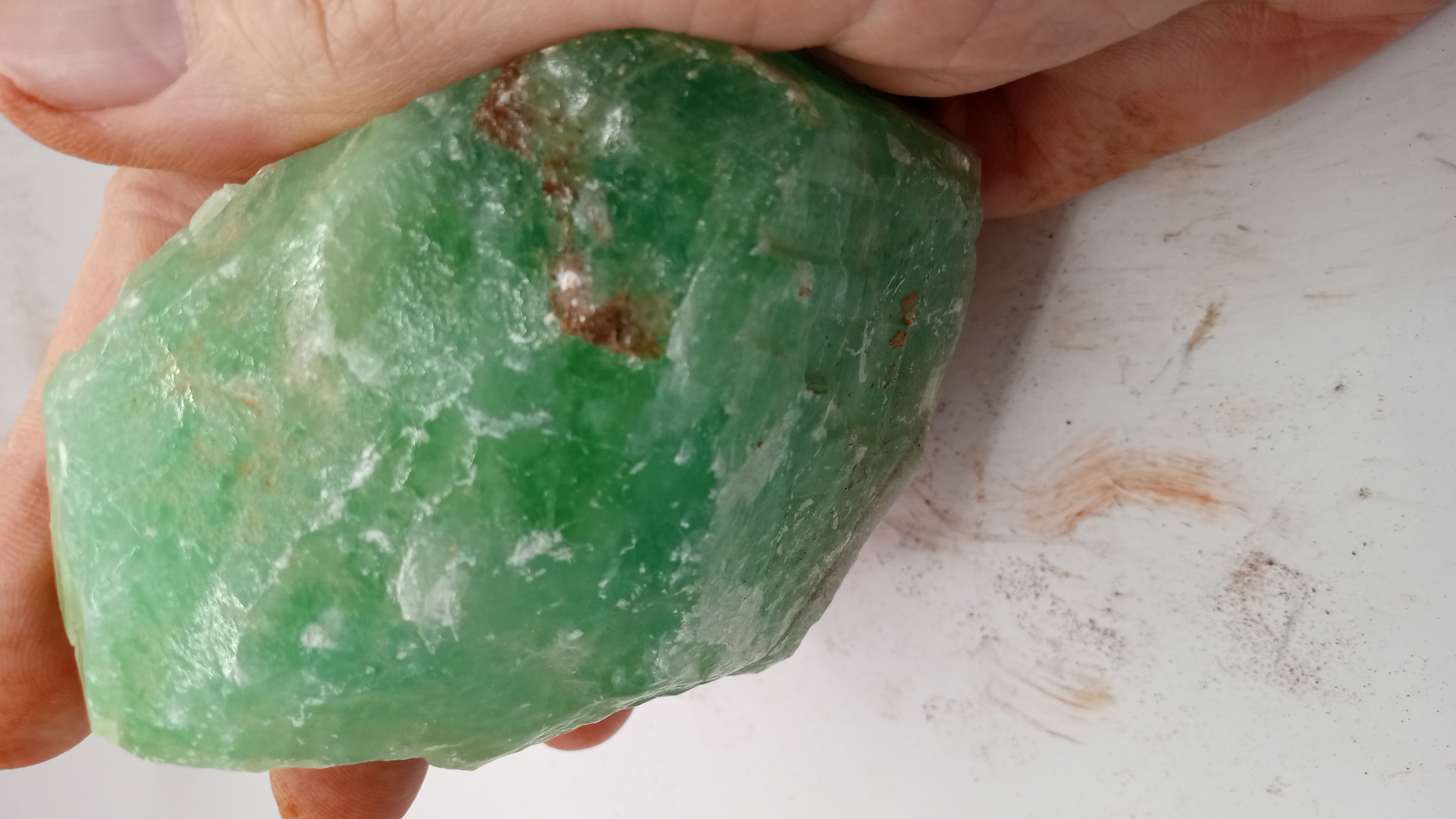 Beautiful Green Calcite - Location Unknown -