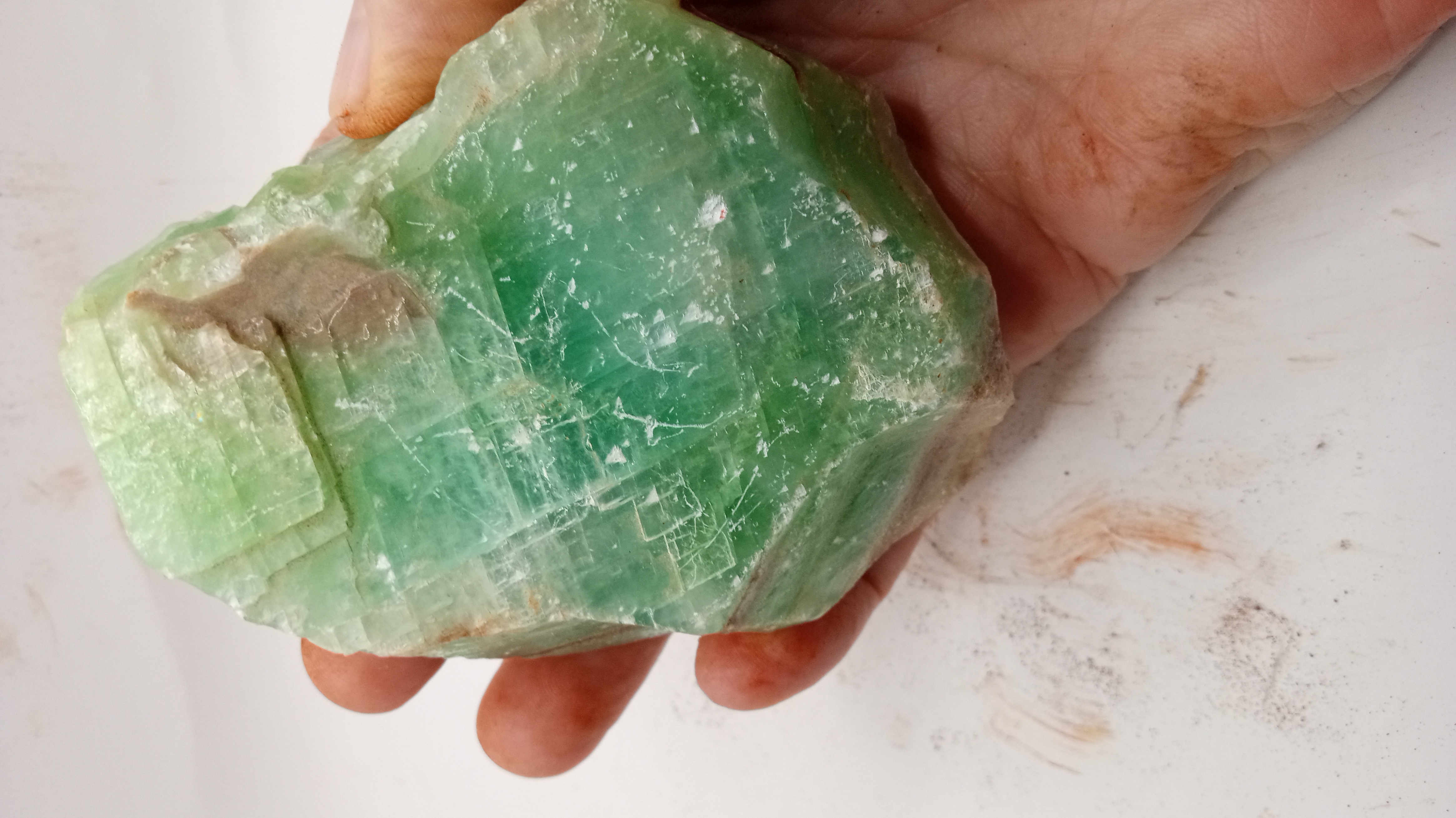 Beautiful Green Calcite - Location Unknown -