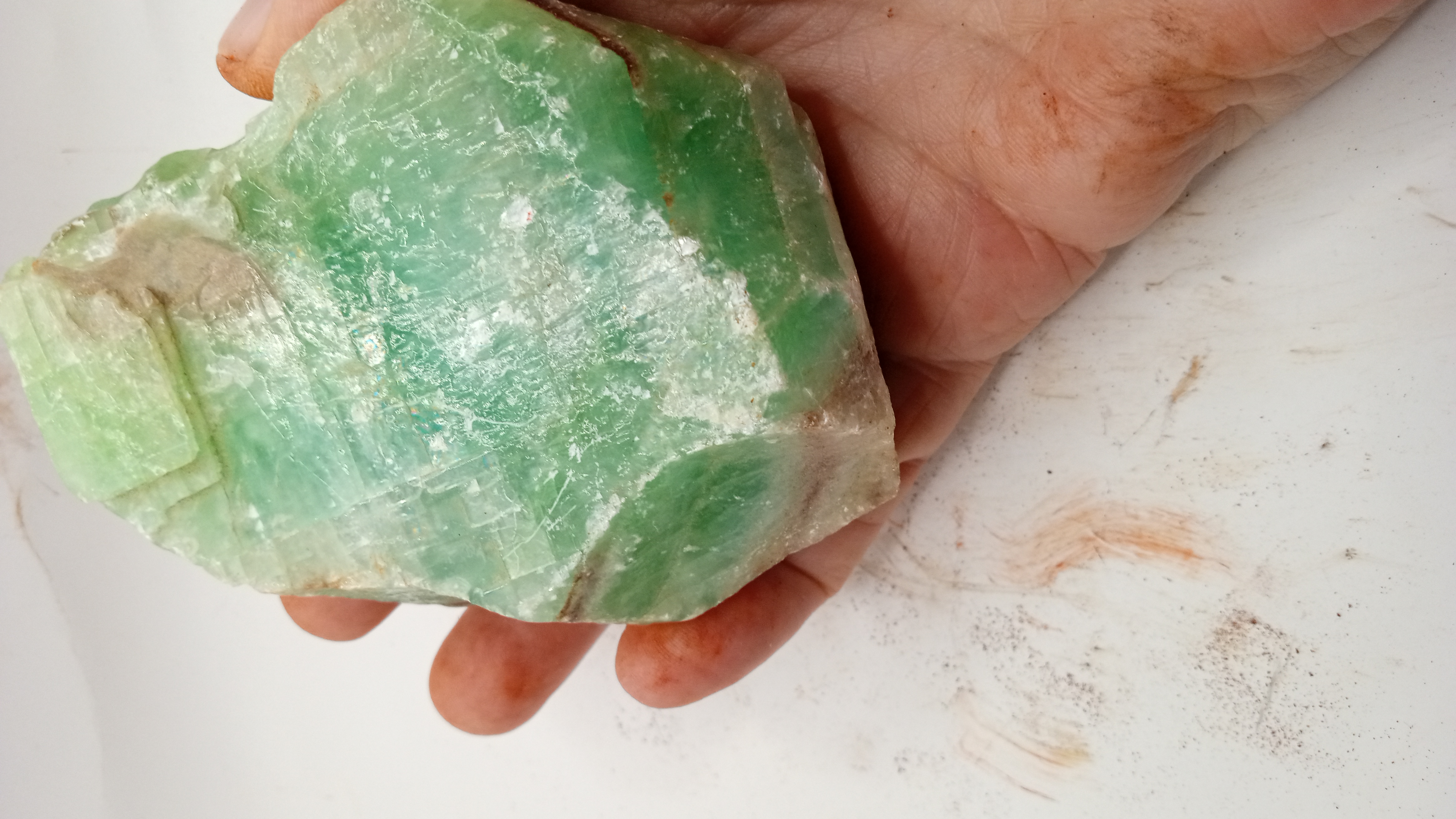 Beautiful Green Calcite - Location Unknown -