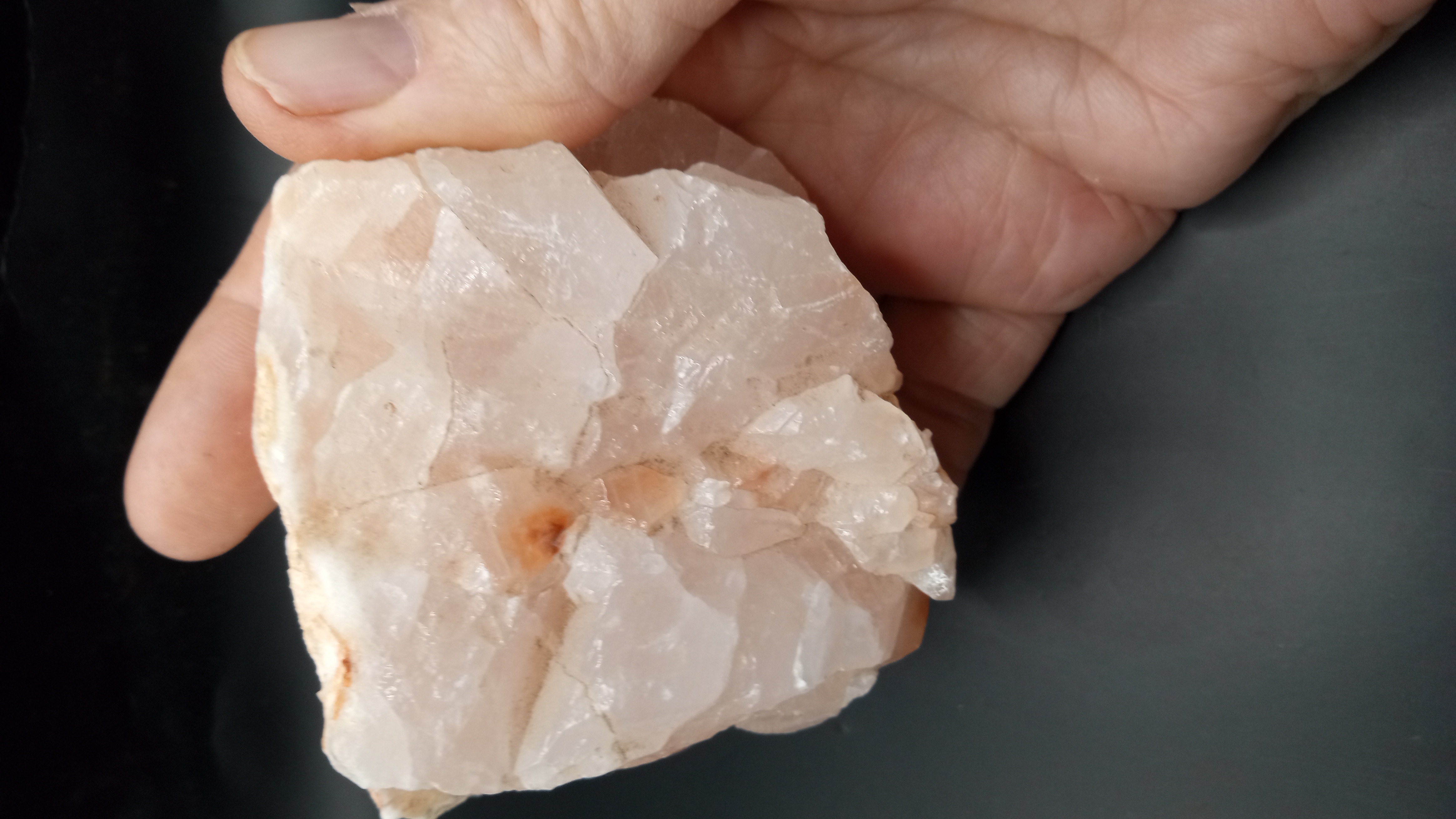 Shiny Orange Beautiful Calcite Mineral Specimen