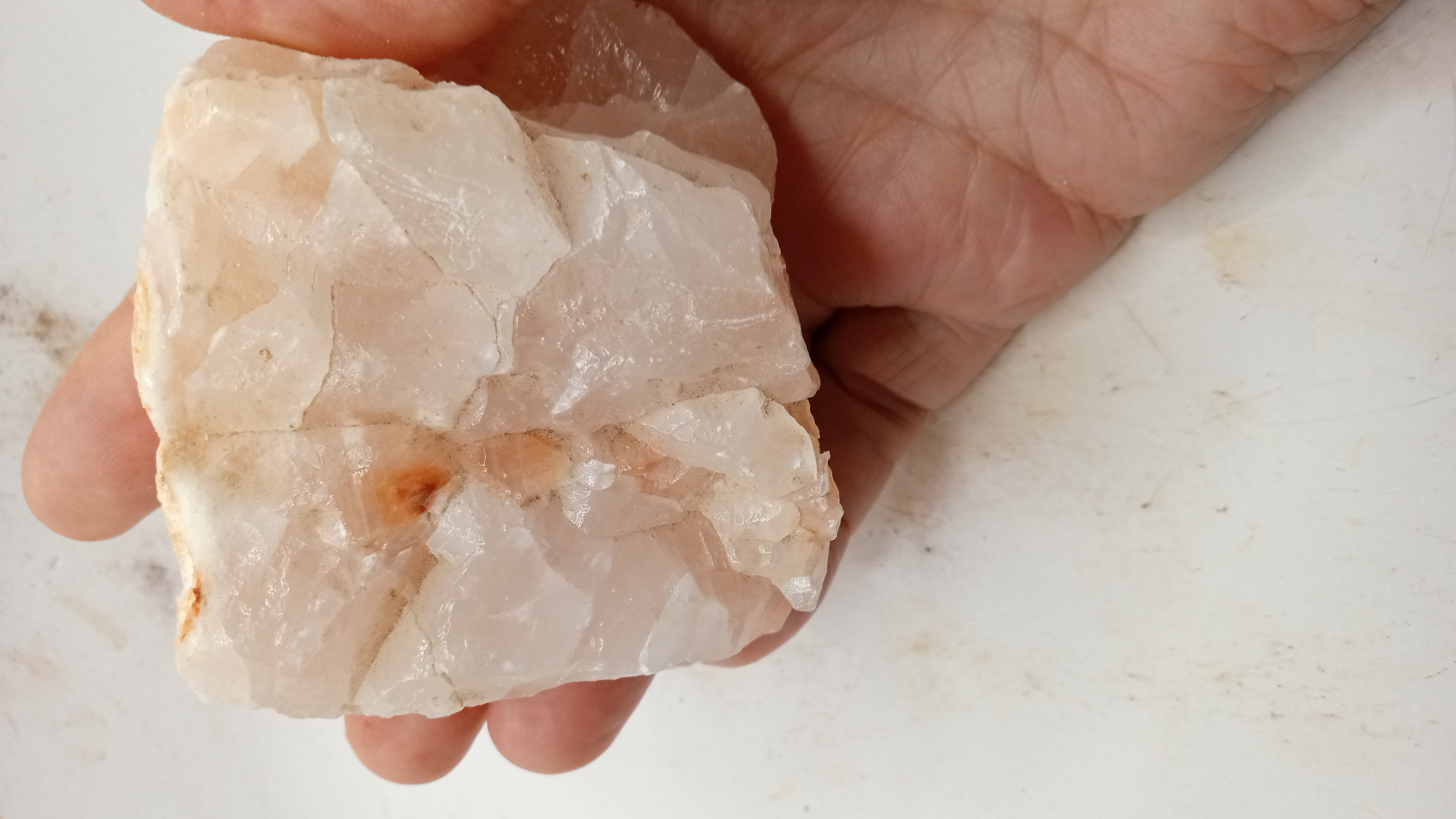 Shiny Orange Beautiful Calcite Mineral Specimen
