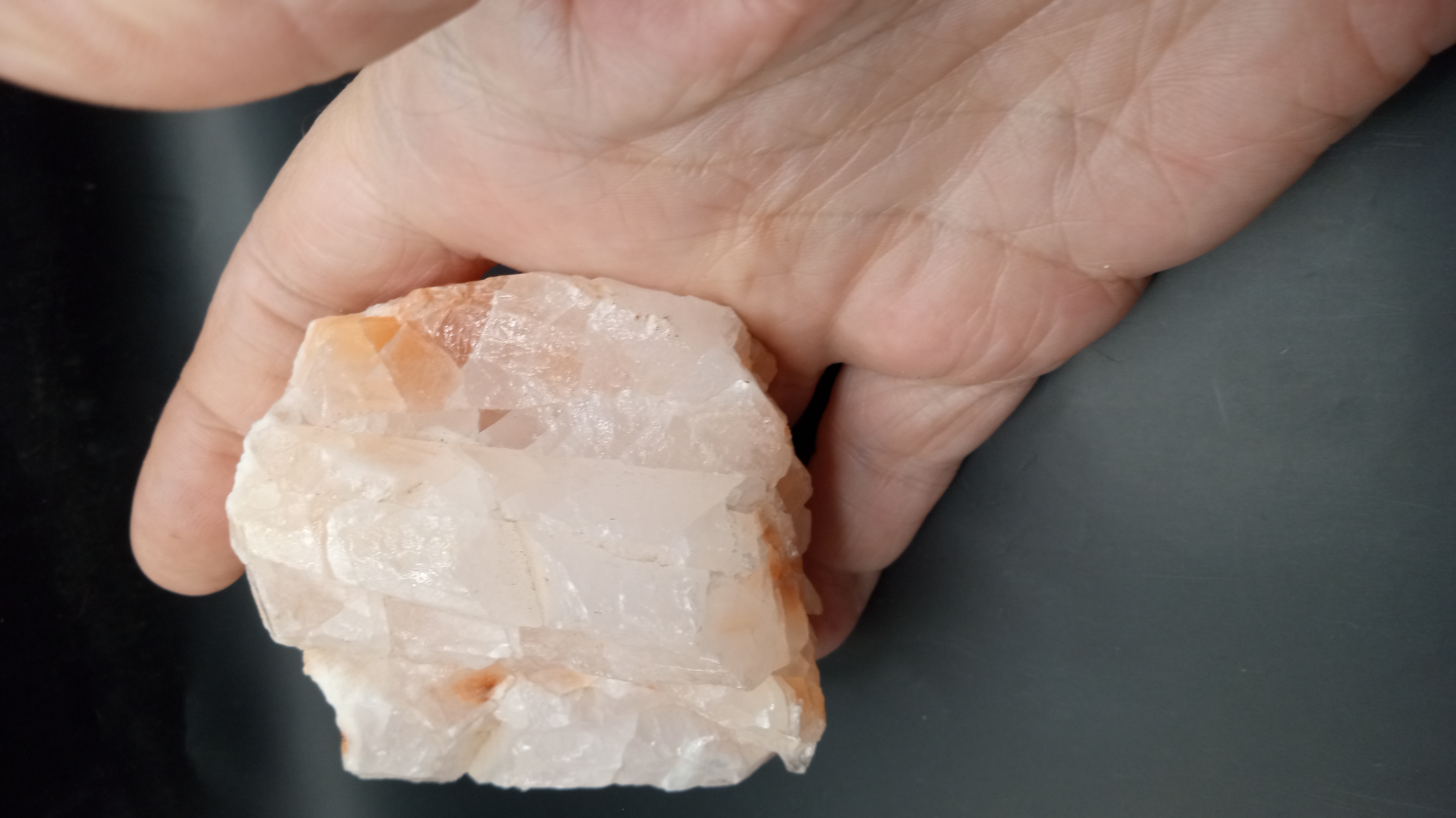 Shiny Orange Beautiful Calcite Mineral Specimen