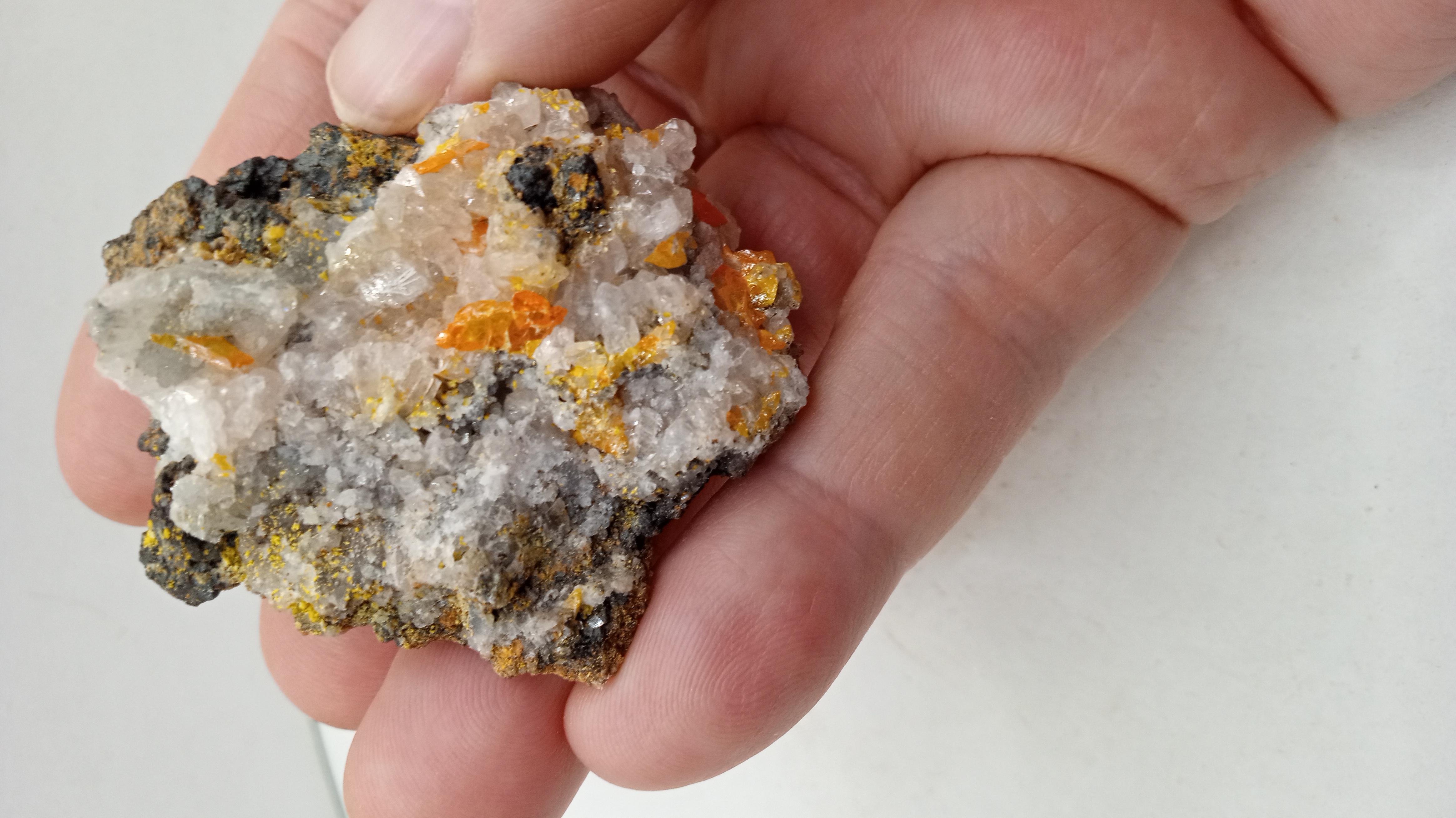 Mimetite / Wulfenite Mineral Specimen - Mexico -