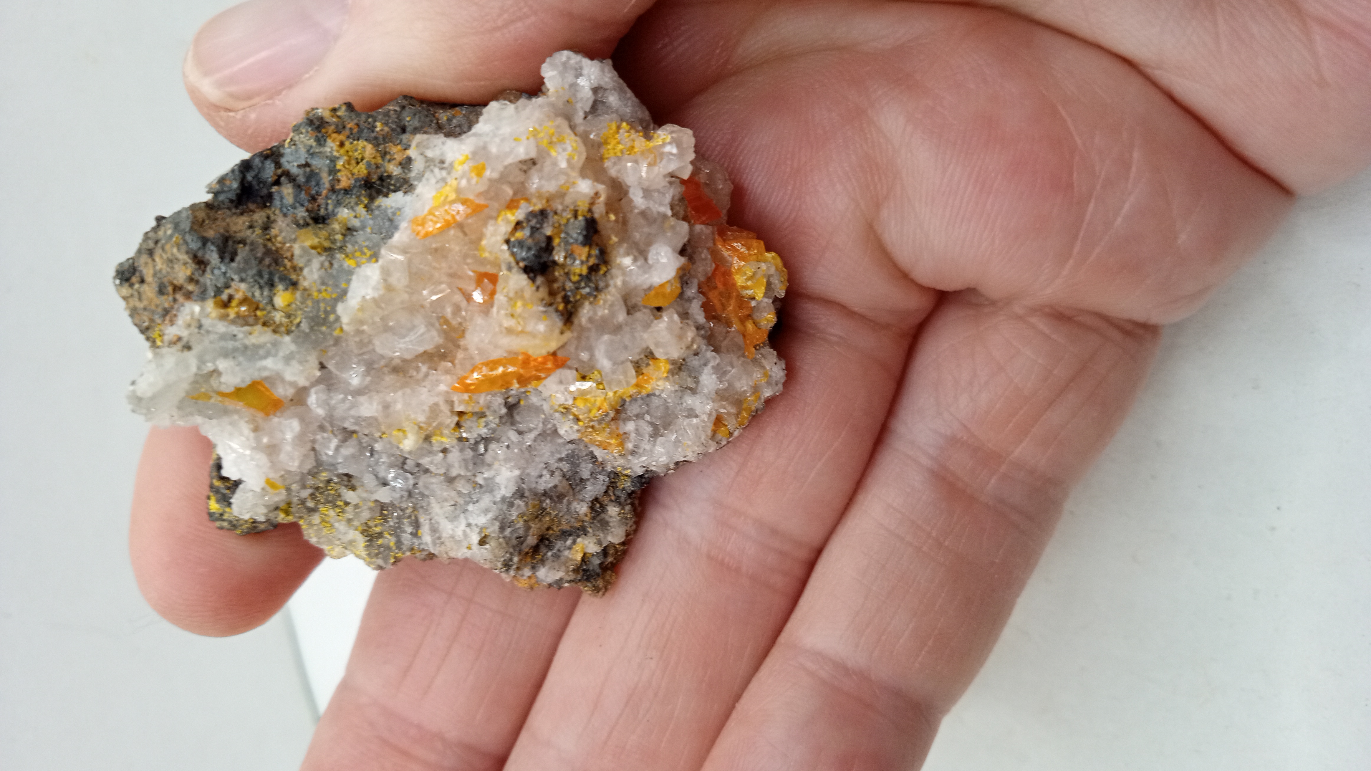 Mimetite  / Wulfenite Mineral Specimen - Mexico -
