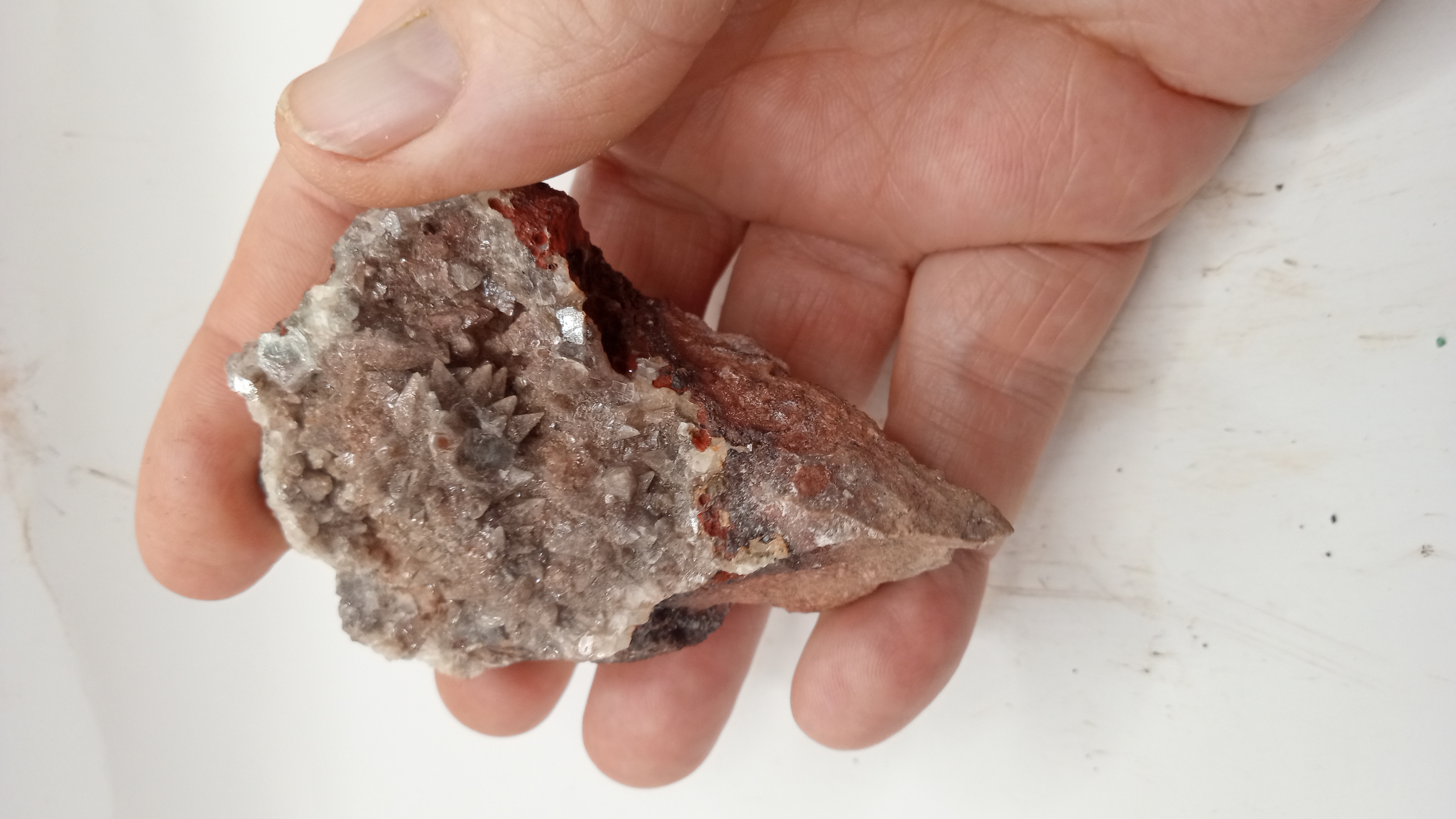 Hematoid Quartz - W/ Amazing Points Mineral Specimen - New Mexico