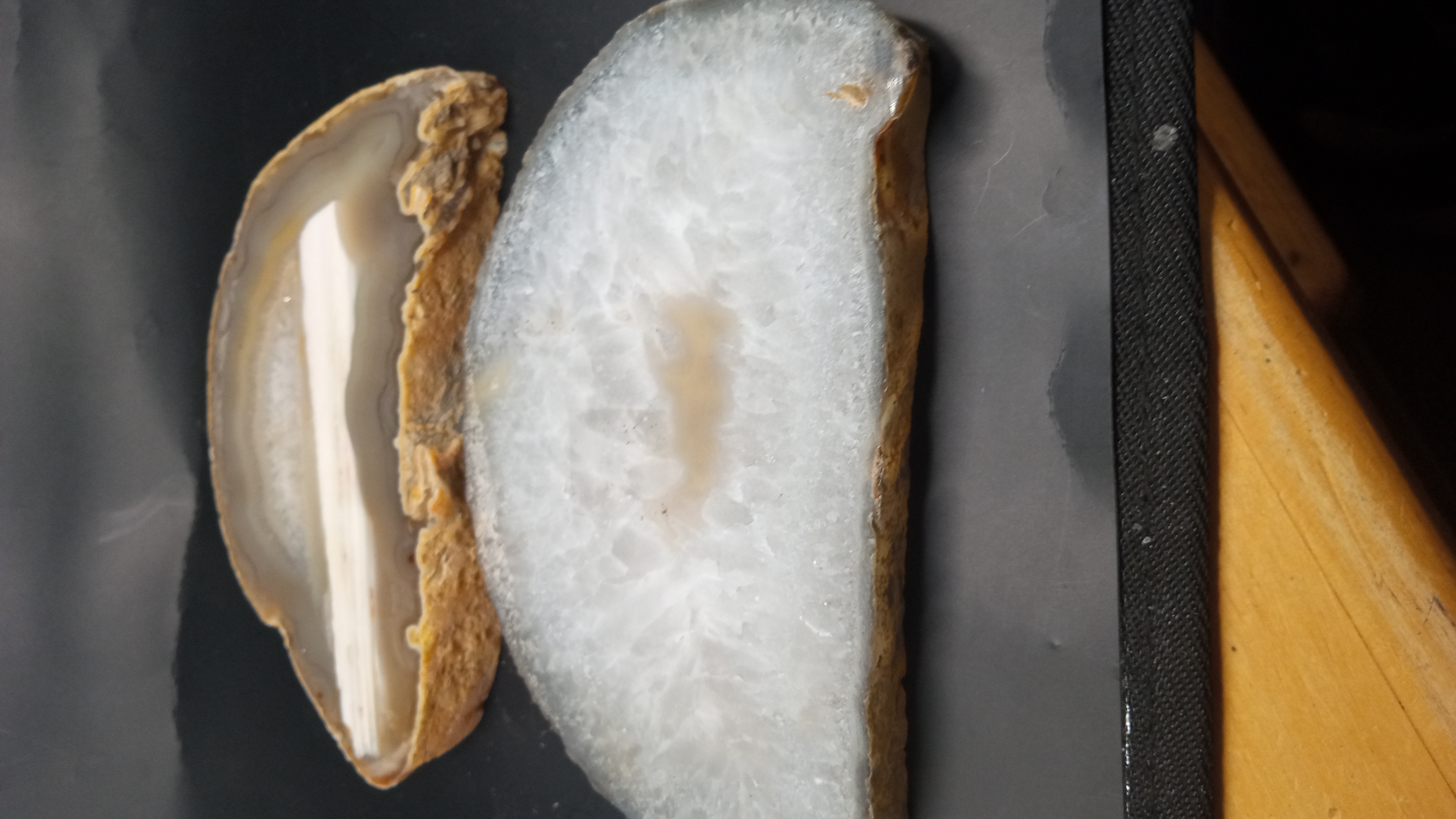 Beautiful Agates ( 2 ) from Brazil ~ 1 LB 3 OZ